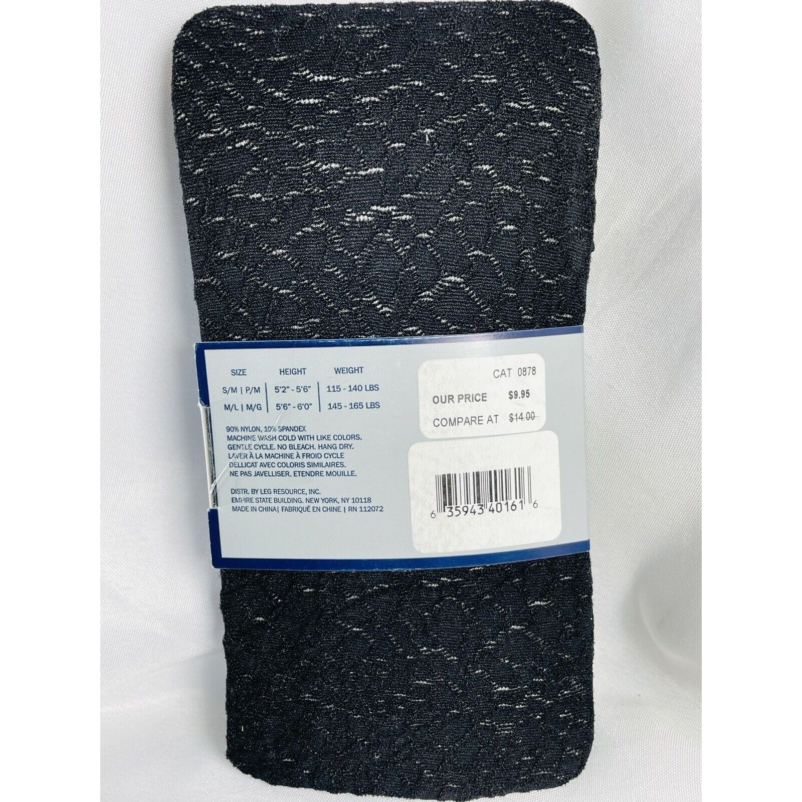 Anne Klein Vintage Anne Klein New York Black Tights S/M Textured Women Size ONE SIZE - 3 Thumbnail