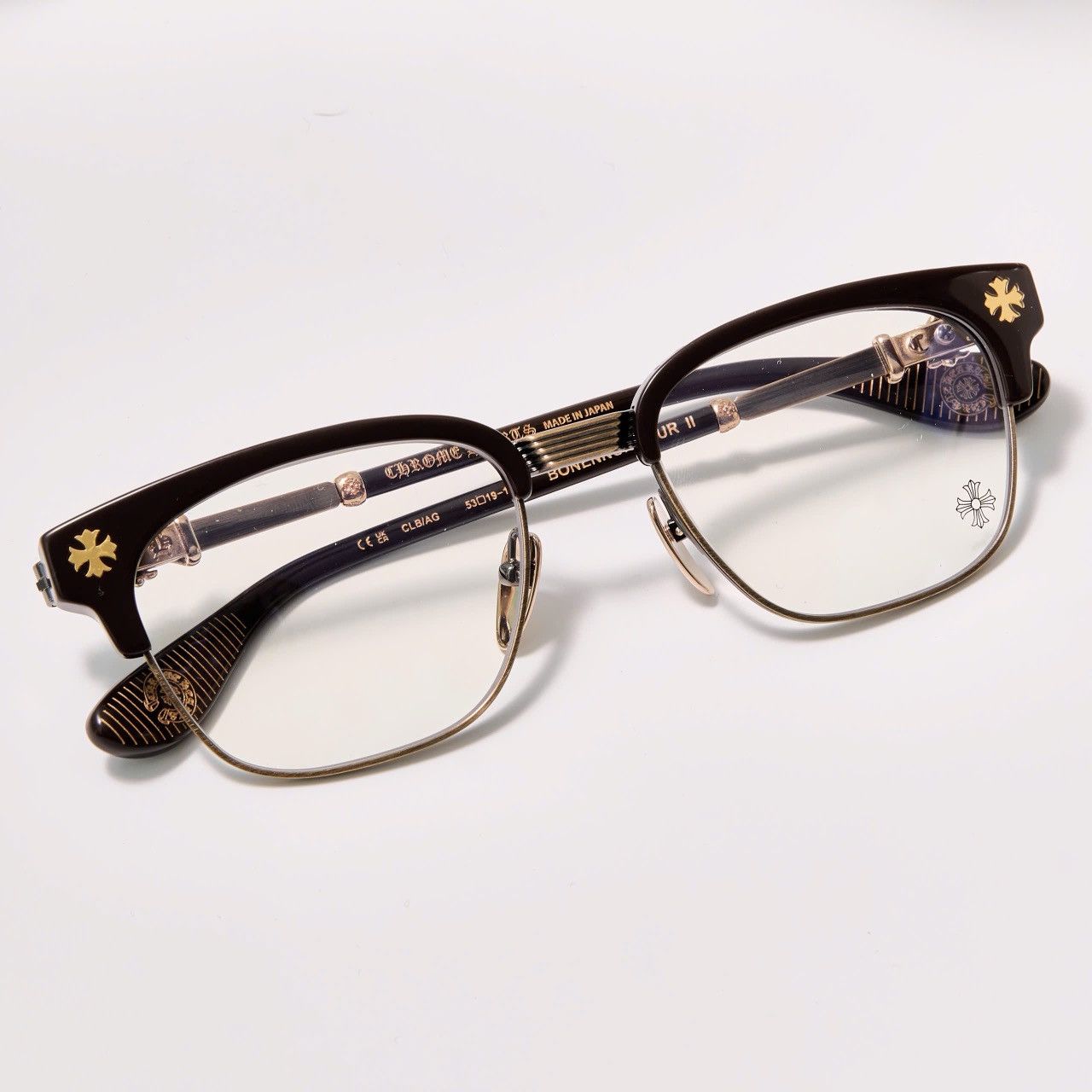 Chrome Hearts CHROME HEARTS BONENNOISSEUR II CLB/ANTIQUE GOLD GLASSES Size ONE SIZE - 6 Thumbnail