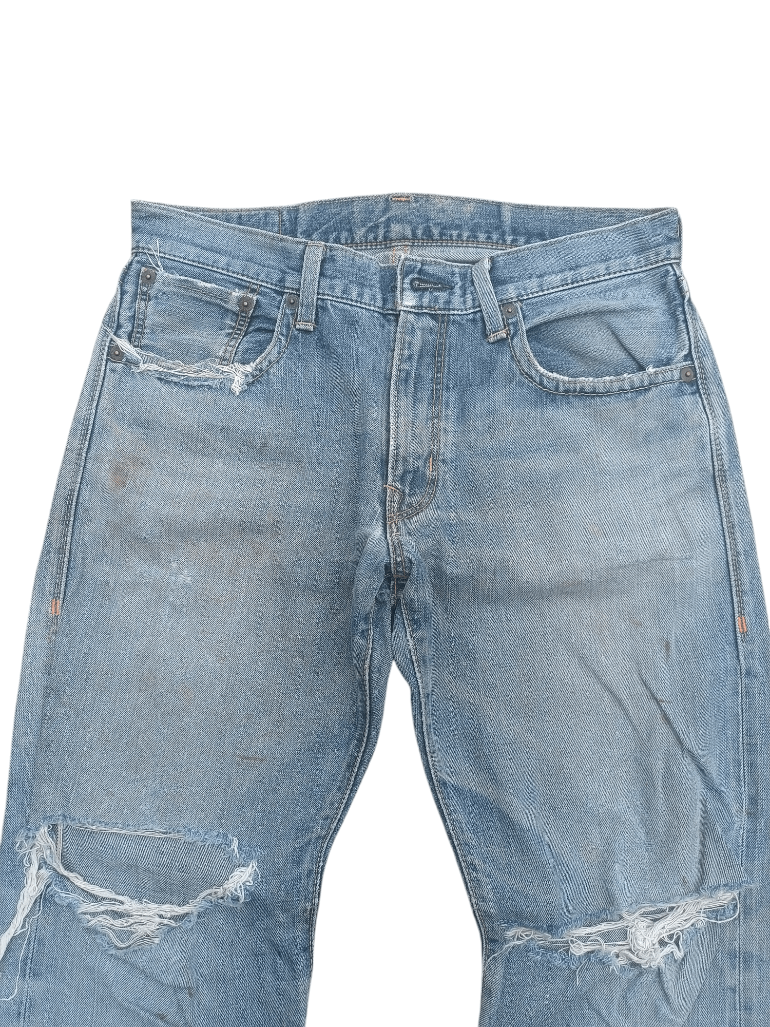 Edwin × Vintage EDWIN VINTAGE ORANGE TAB DISTRESSED SELVEDGE DENIM E197 Size US 32 / EU 48 - 11 Thumbnail
