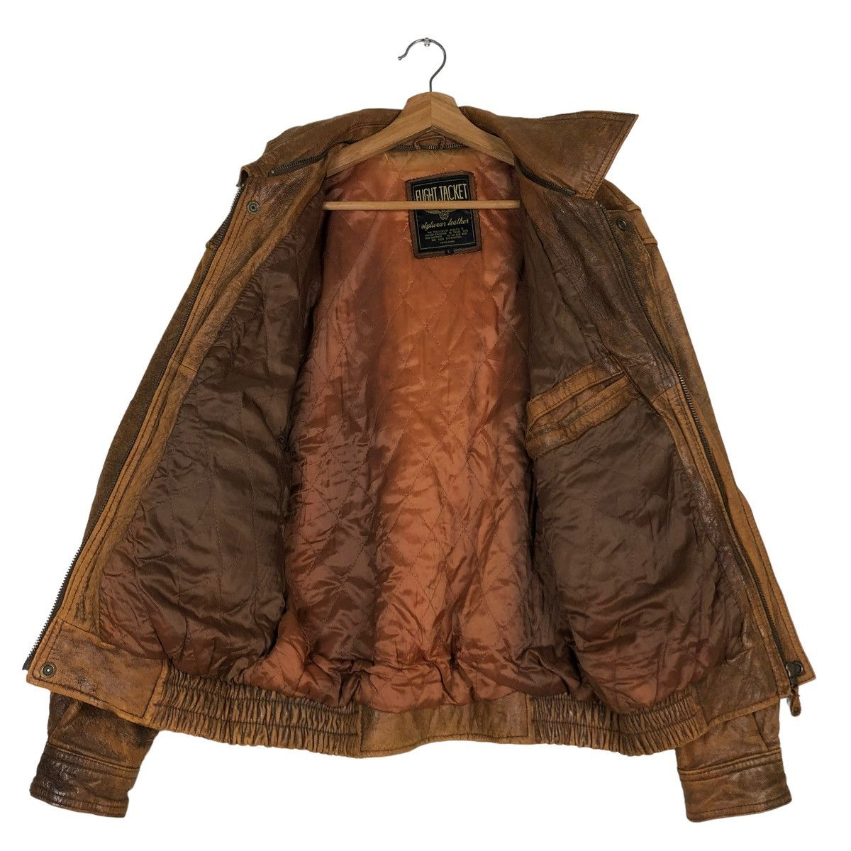 Vintage 🔥VINTAGE LEATHER FLIGHT JACKET USA STYLEWEAR LEATHER Size US L / EU 52-54 / 3 - 13 Thumbnail