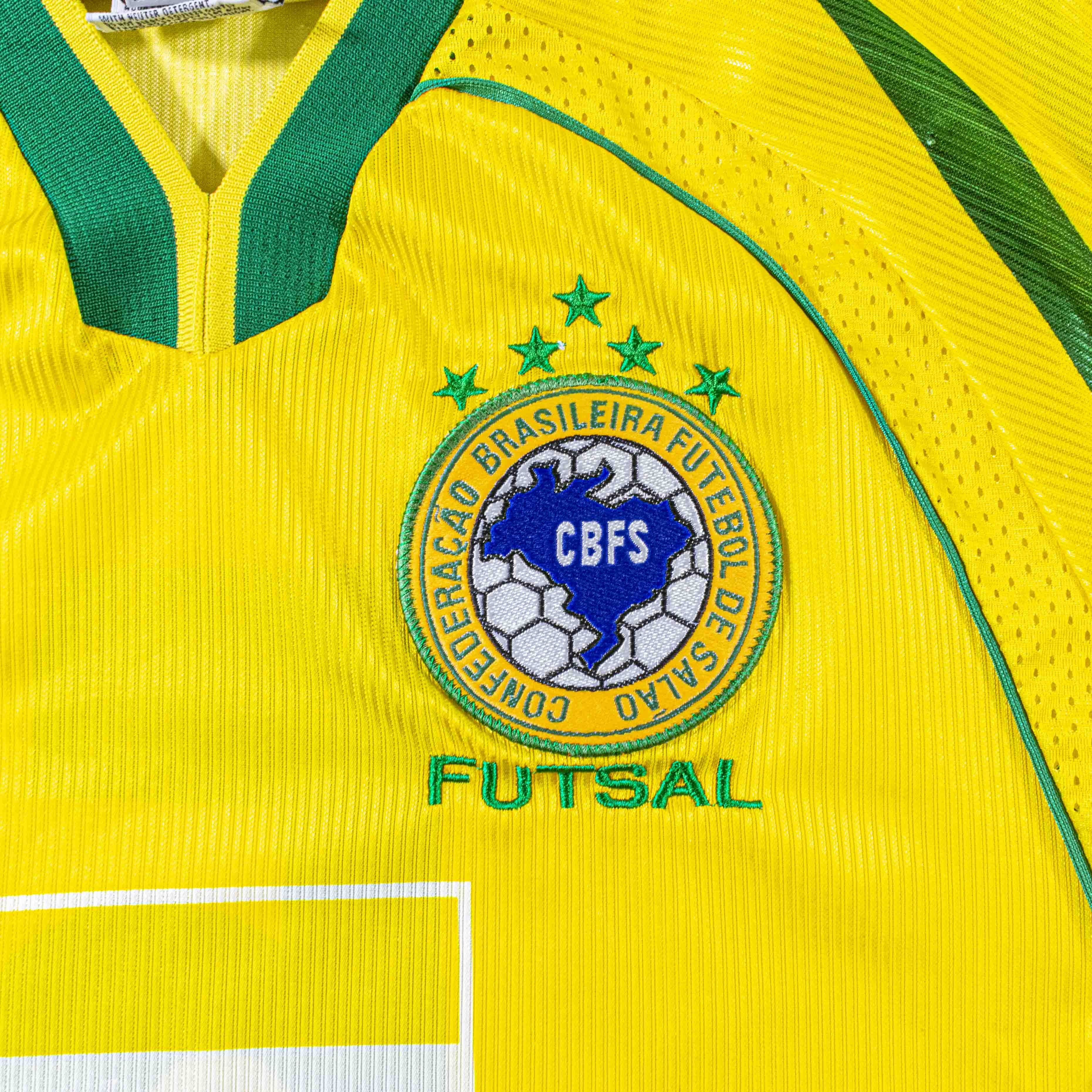 Penalty Vintage 2000 Brazil Futsal Jersey Penalty CBFS Soccer Rare Size US L / EU 52-54 / 3 - 8 Thumbnail