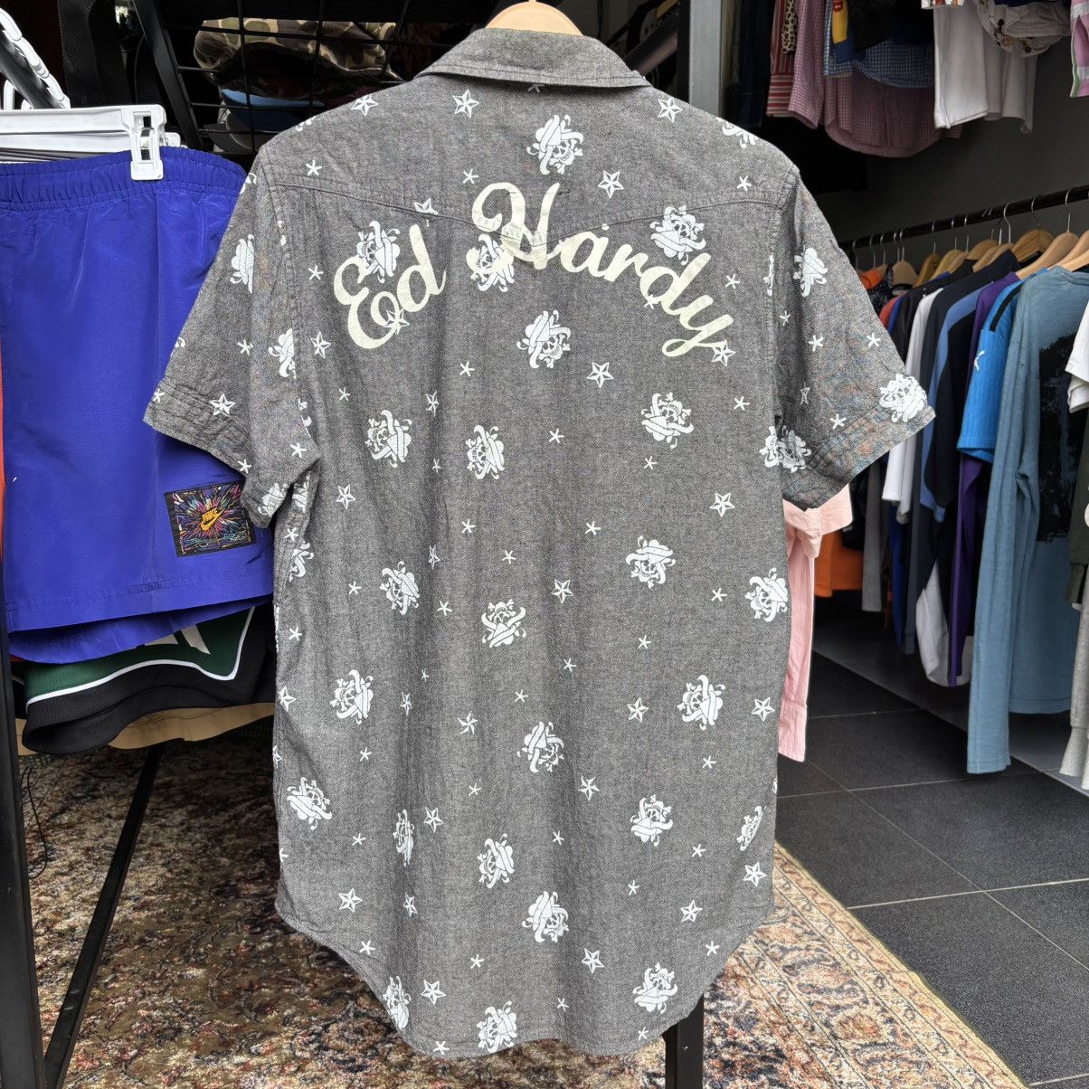 Ed Hardy Ed Hardy Work All Over Print Shirts Size US L / EU 52-54 / 3 - 7 Thumbnail