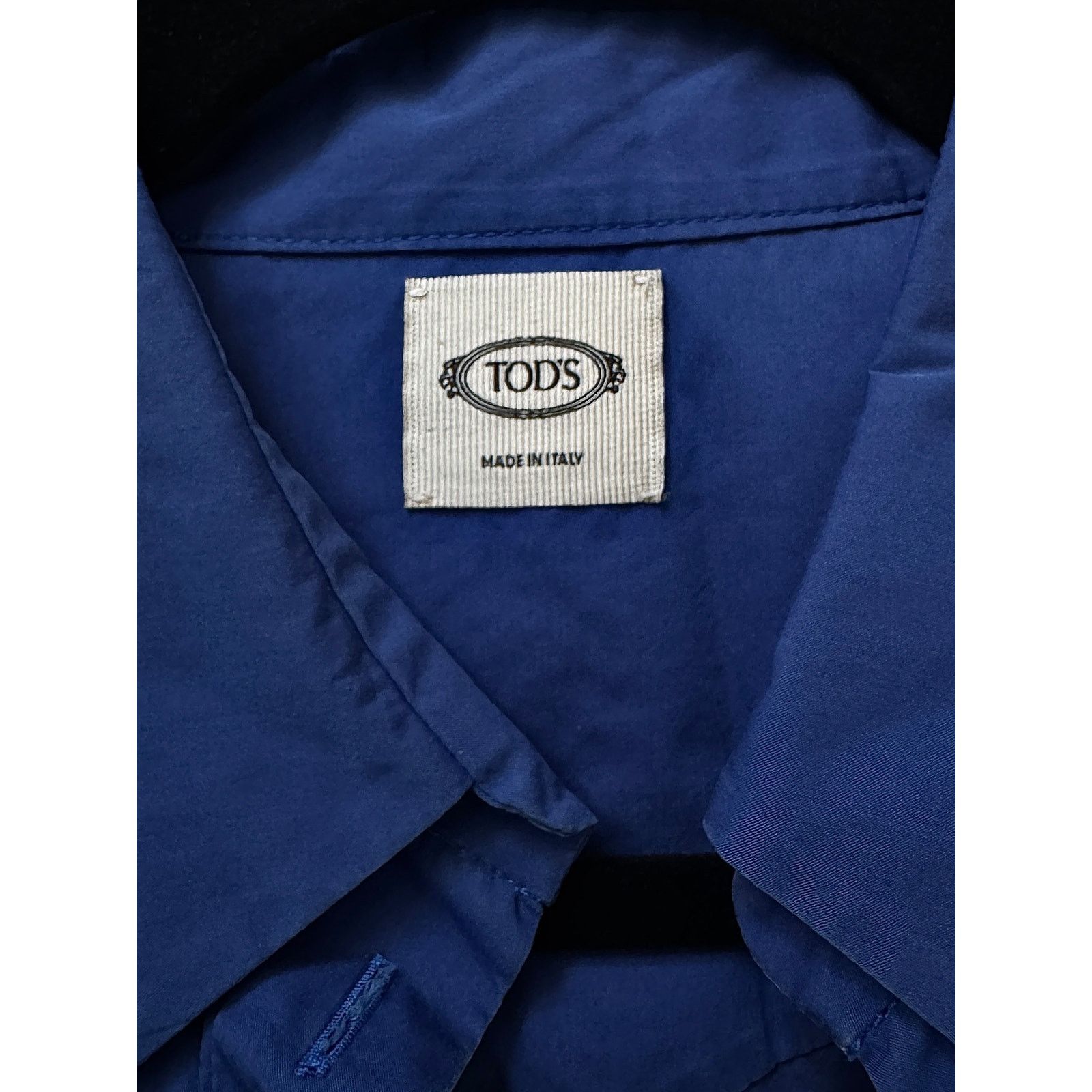 Tod's Tod's Royal Blue Eyelet Button Down Size M / US 6-8 / IT 42-44 - 3 Thumbnail