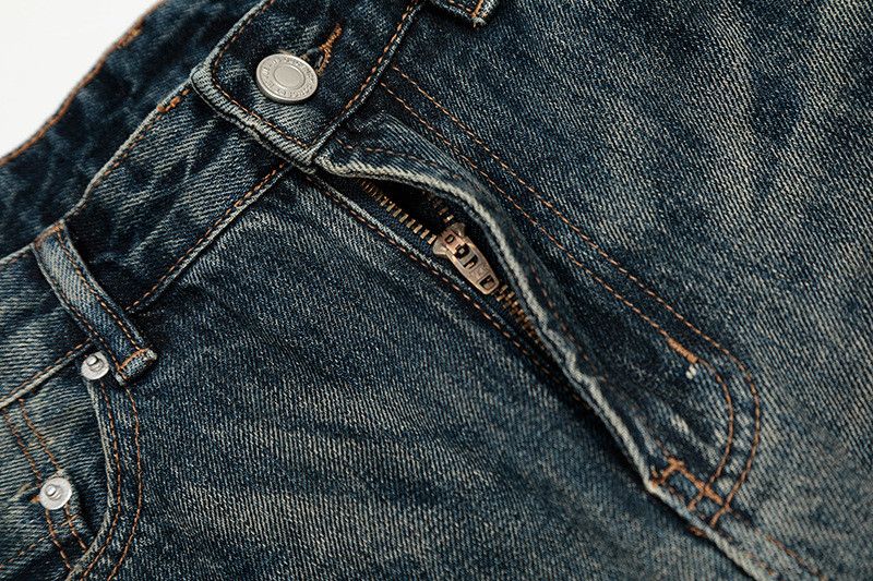 Jean American retro trendy men's street heavy-duty washed jeans Size US 32 / EU 48 - 3 Thumbnail