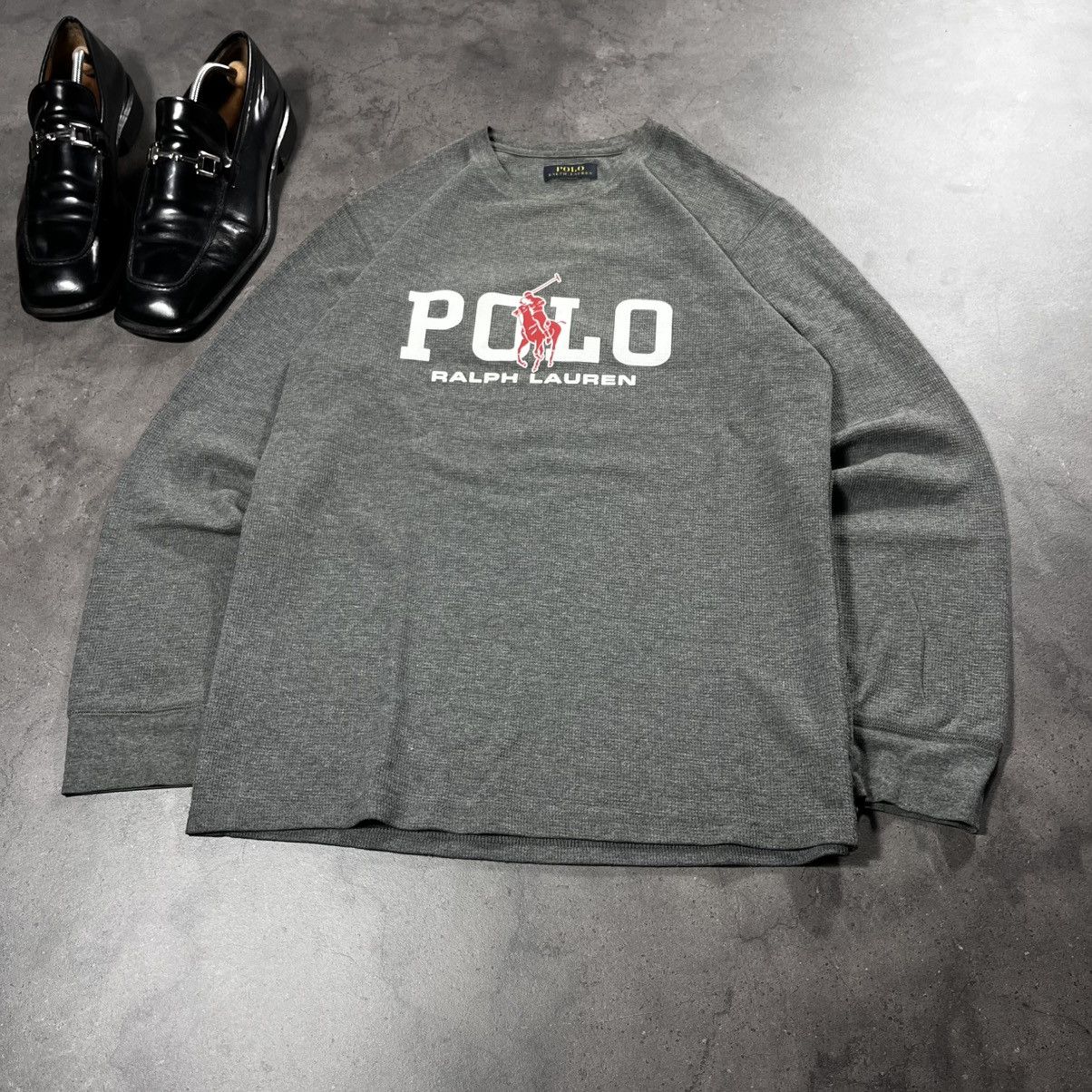 Polo Ralph Lauren Polo Ralph Lauren Big Logo Spellout Sweatshirt Crewneck Size US L / EU 52-54 / 3 - 2 Thumbnail