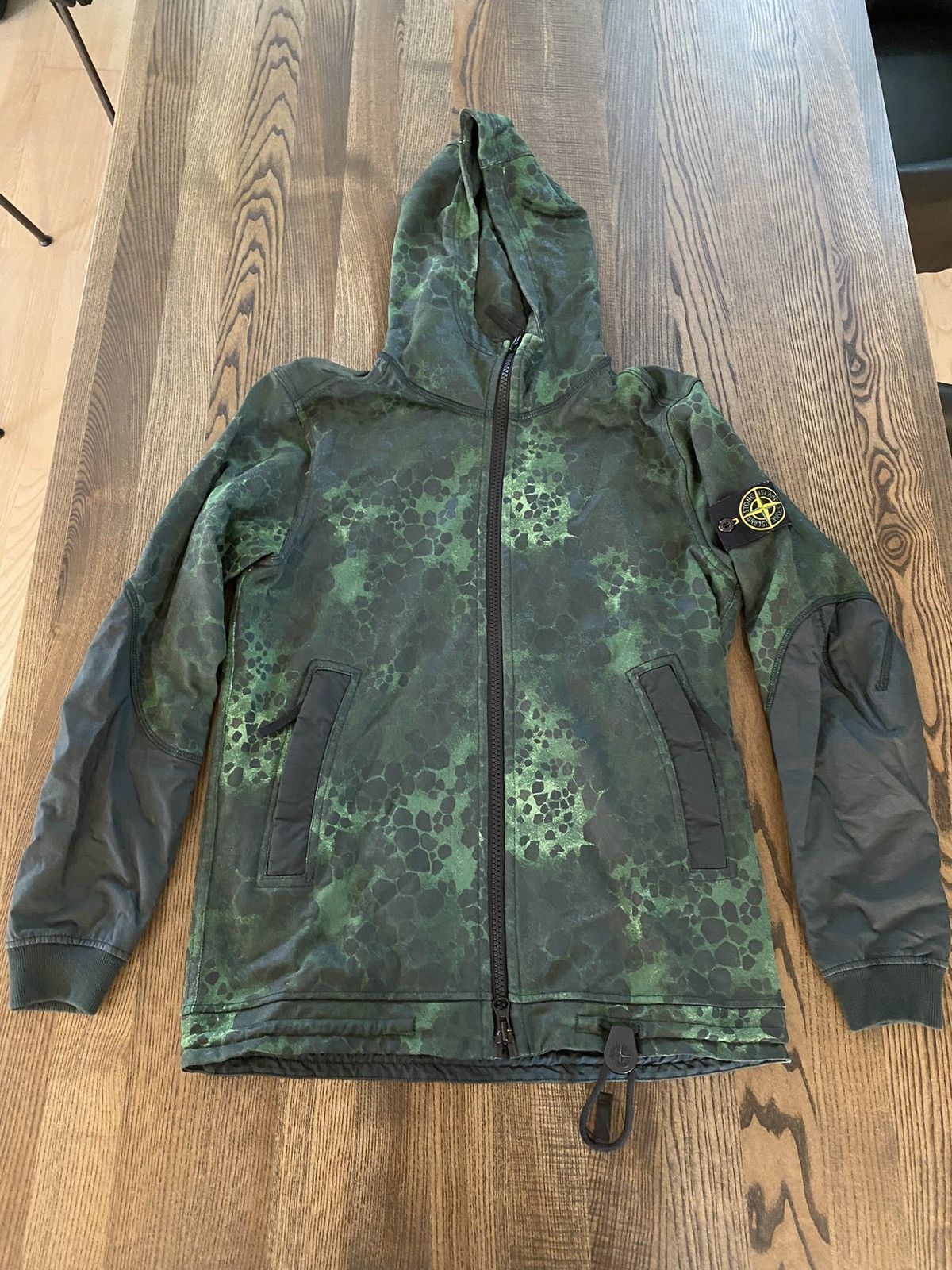 image of Stone Island Hoodie in Green, Men's (Size Small)