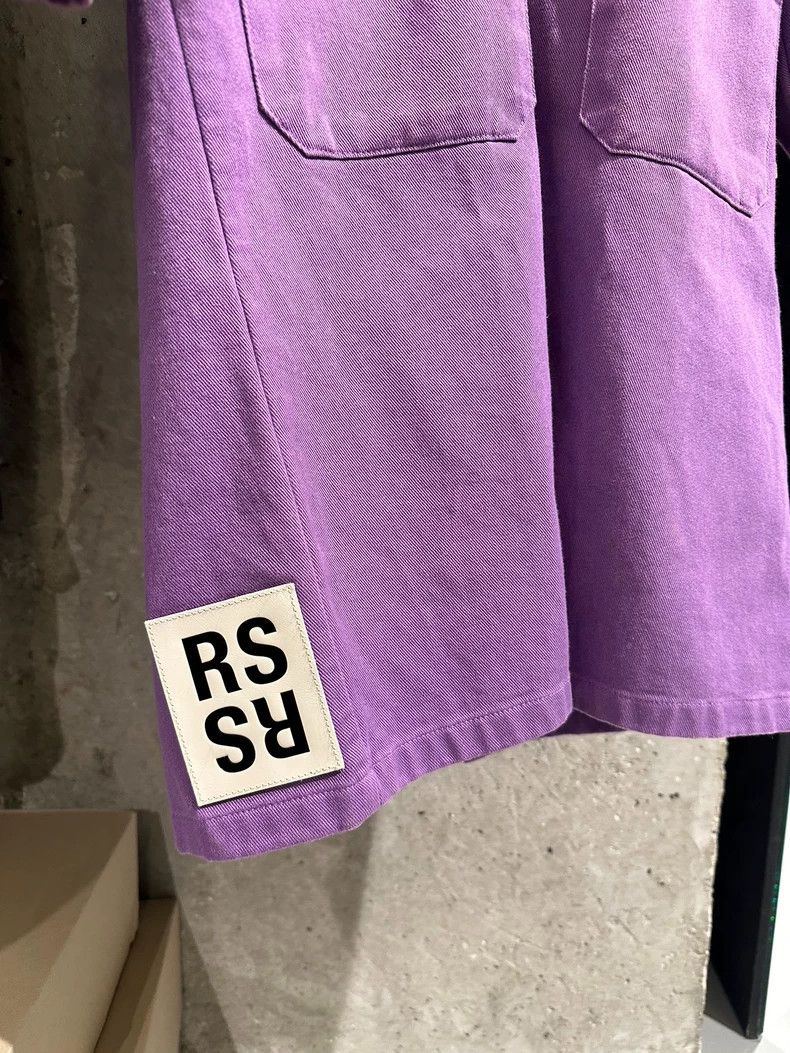 Raf Simons Raf Simons Purple Denim Logo Patched Pins Detailed Cotton Size US S / EU 44-46 / 1 - 4 Thumbnail