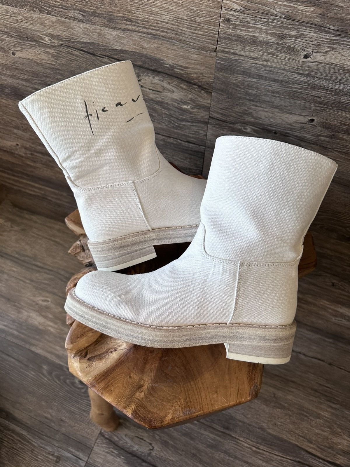 Ann Demeulemeester White Boots | Grailed