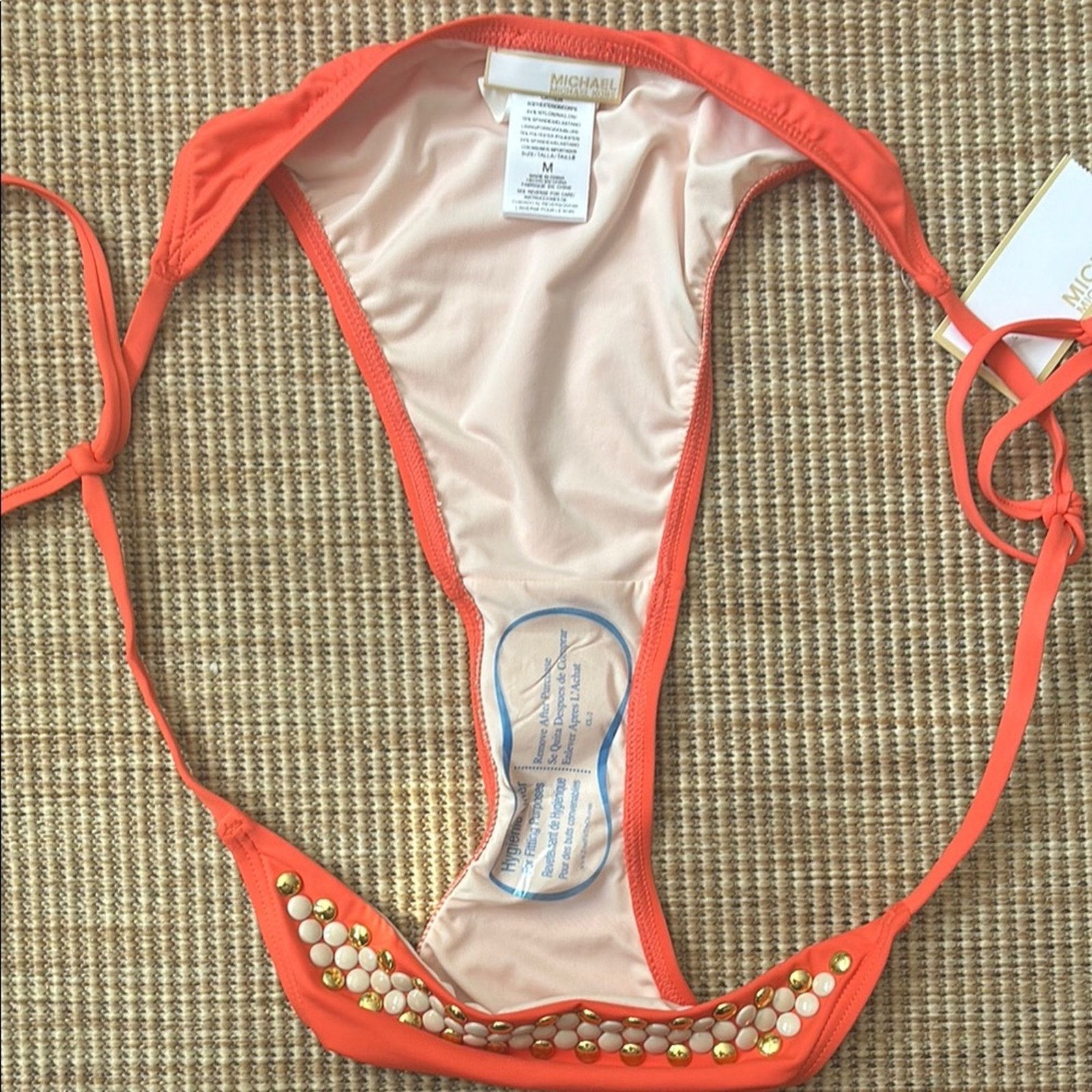 Michael Kors NWT Michael Kors Bikini with White and Gold Accents Size M Size ONE SIZE - 8 Thumbnail