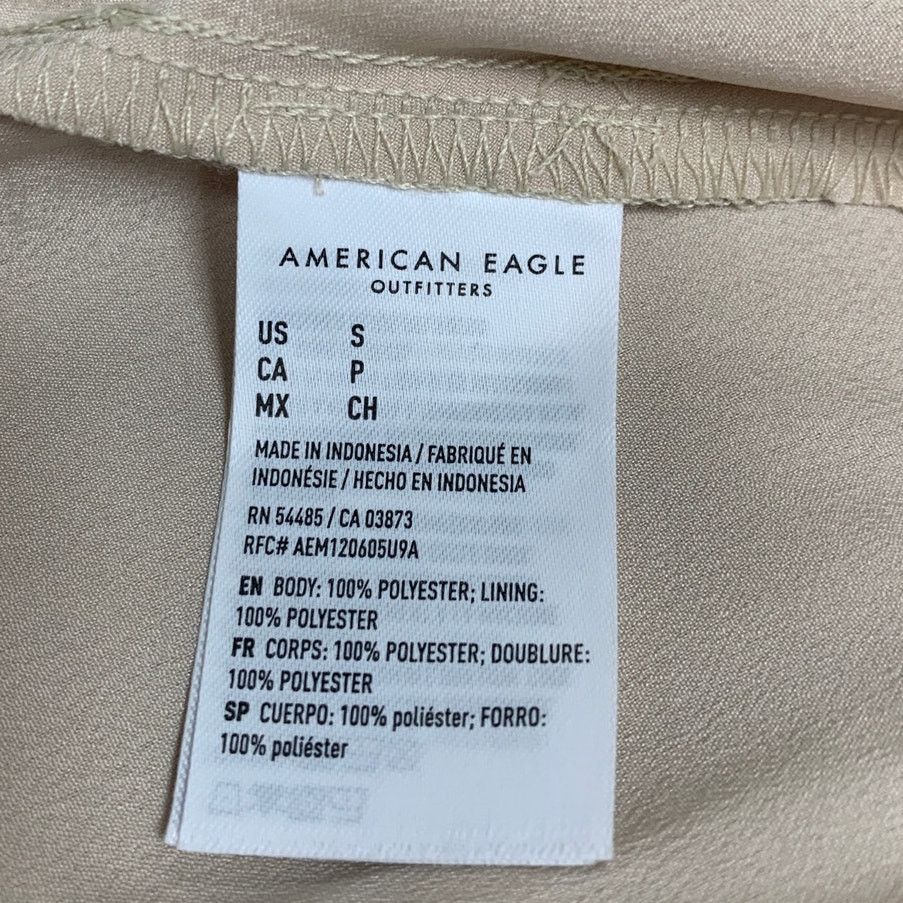 American Eagle Outfitters New American Eagle Womens Small AE Sandbar Midi Slip Skirt Size 28" / US 6 / IT 42 - 6 Thumbnail