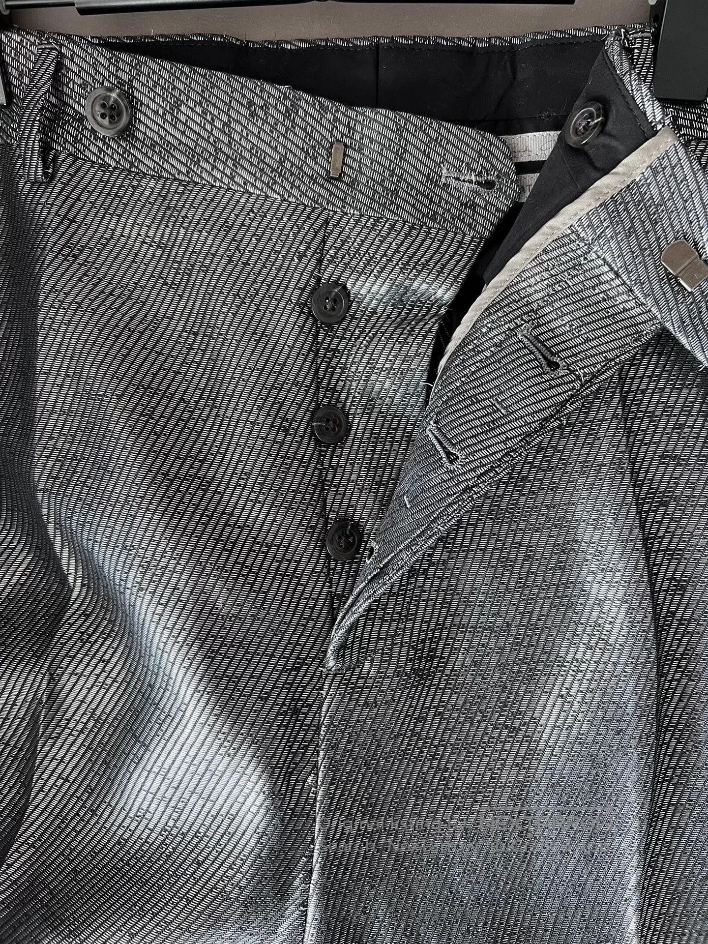 Rick Owens stylish silver cropped pants by rick owens. Size US 27 - 5 Thumbnail
