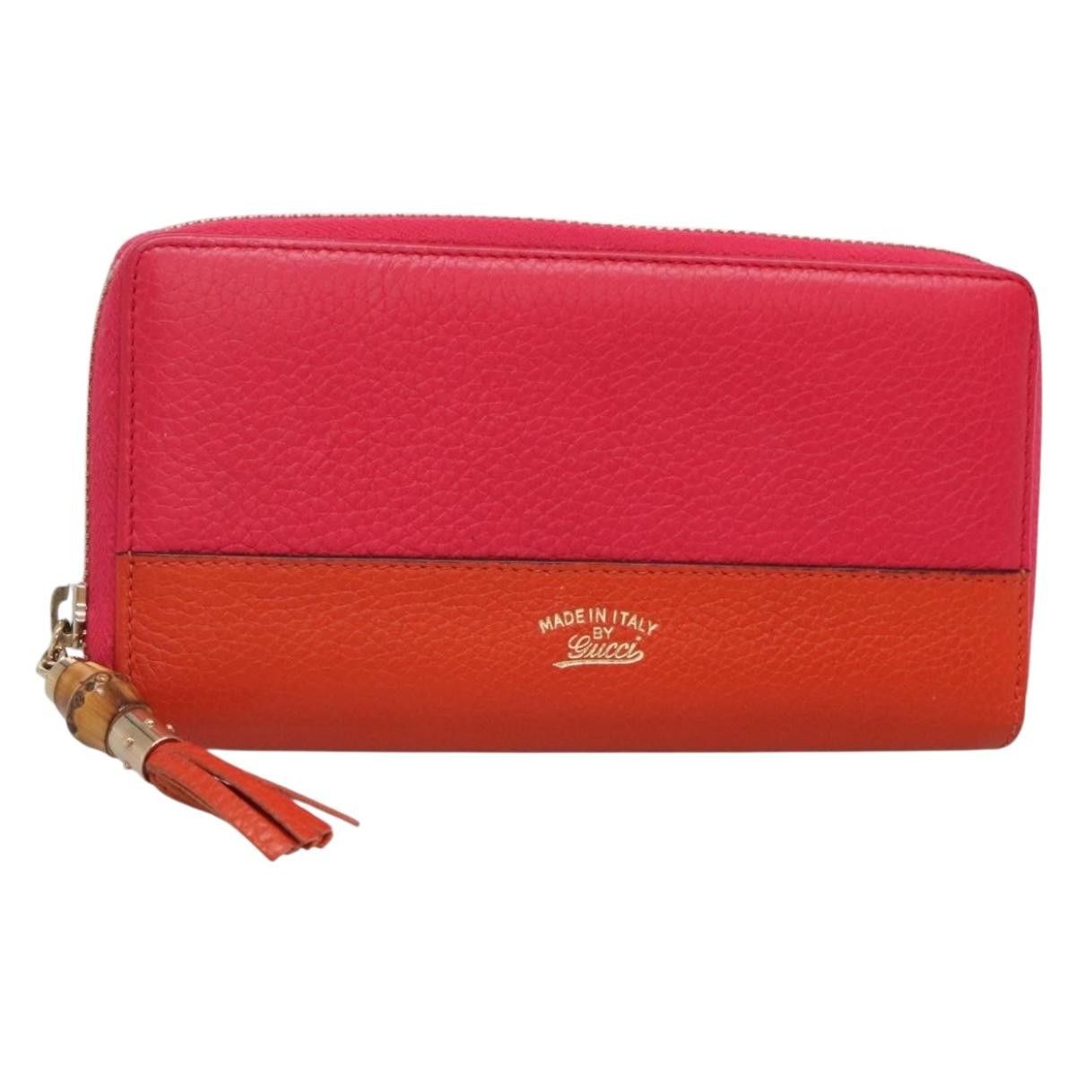 Gucci Gucci Bamboo Tassel Zip Wallet Leather Size ONE SIZE - 1 Thumbnail