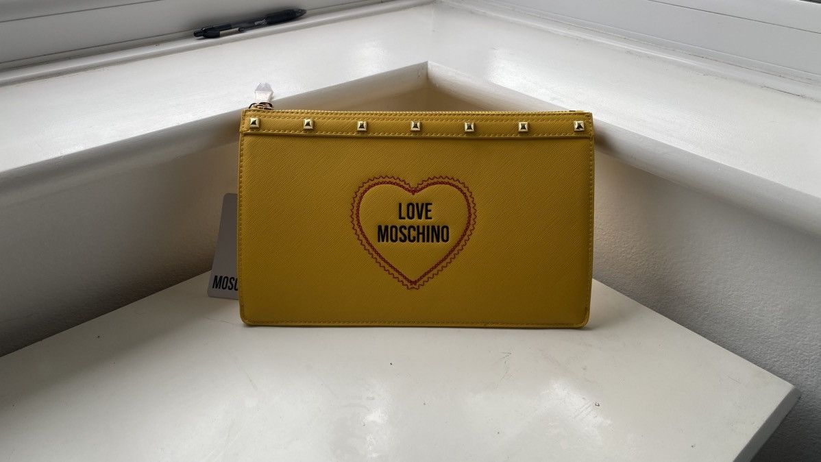 Love Moschino Love Moschino Clutch Yellow Size ONE SIZE - 3 Thumbnail