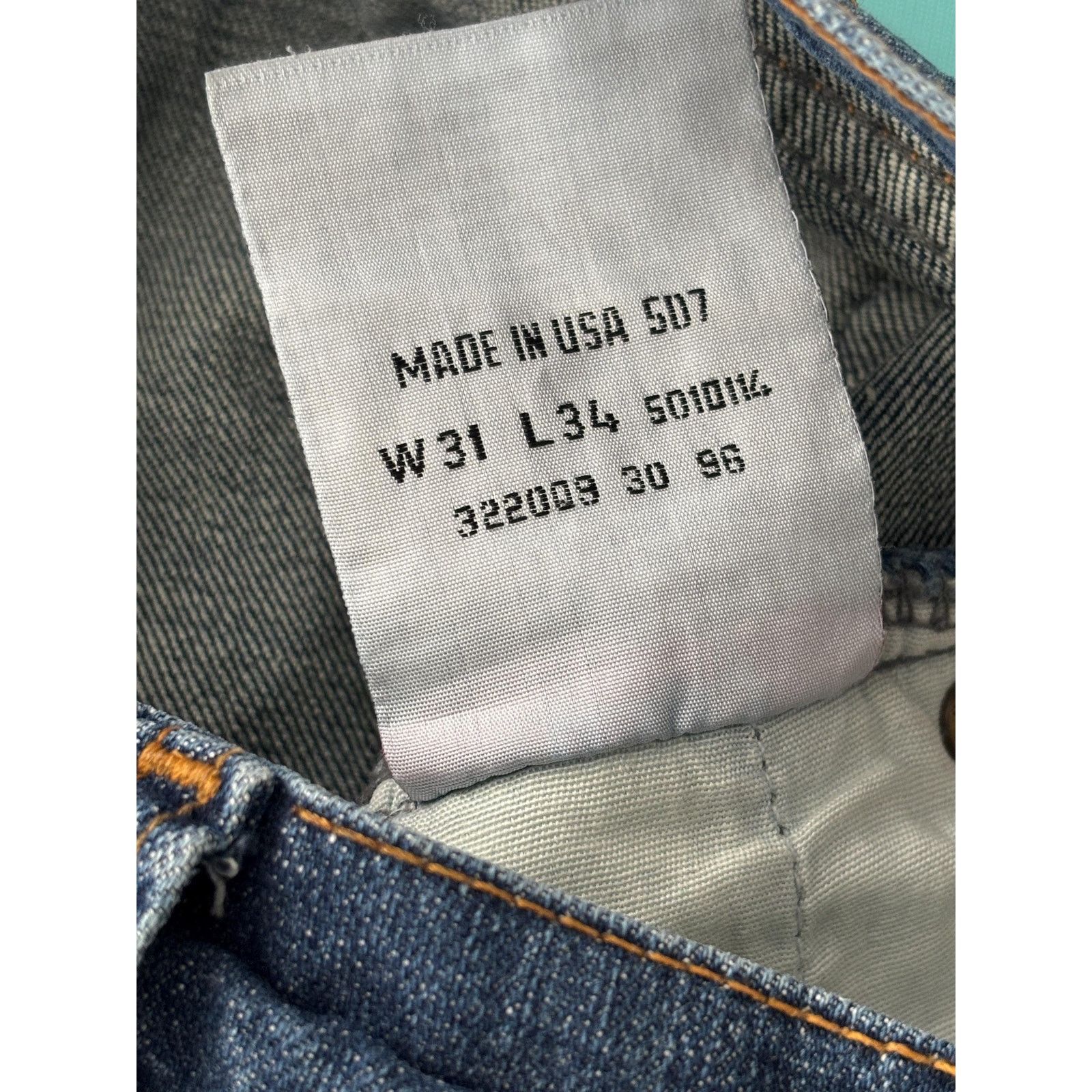 Japanese Brand × Levi's × Levi's Vintage Clothing Levi’s 507 1996 USA Jeans Zip Fly Low Rise Straight Fit W31 Size US 31 - 9 Thumbnail