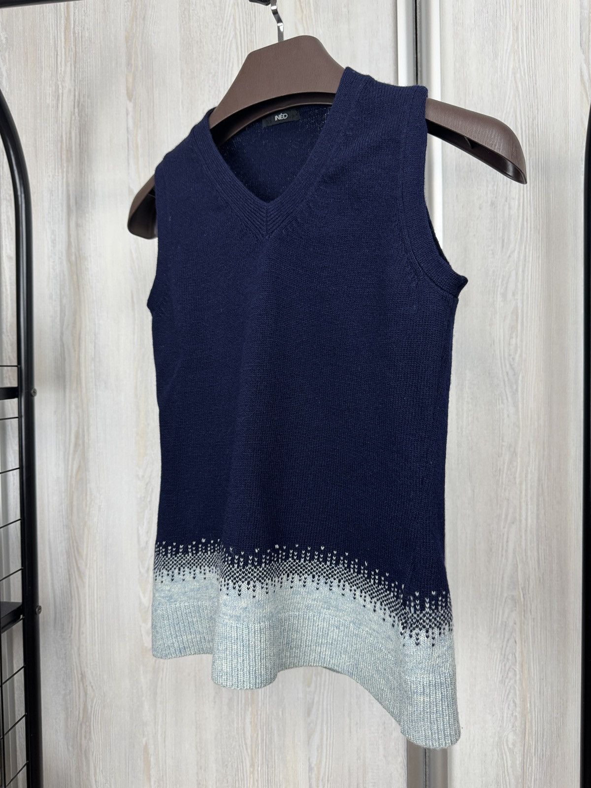 Yohji Yamamoto Ined Yohji Yamamoto wool knitted vest v neck size 2 Size S / US 4 / IT 40 - 3 Thumbnail