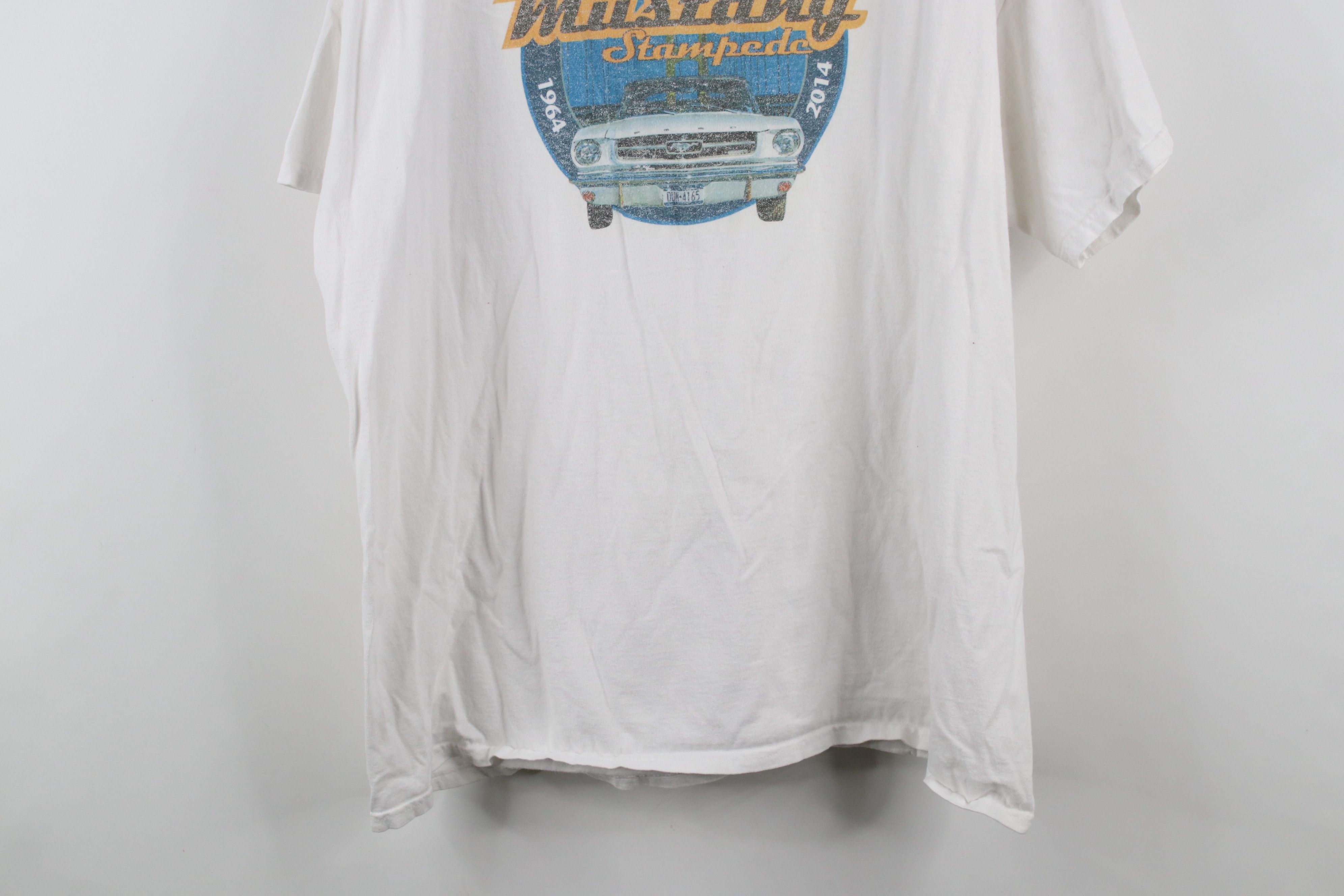 Vintage Vintage Y2K Mackinaw Ford Mustang Stampede Car Show T-Shirt Size US XL / EU 56 / 4 - 11 Thumbnail