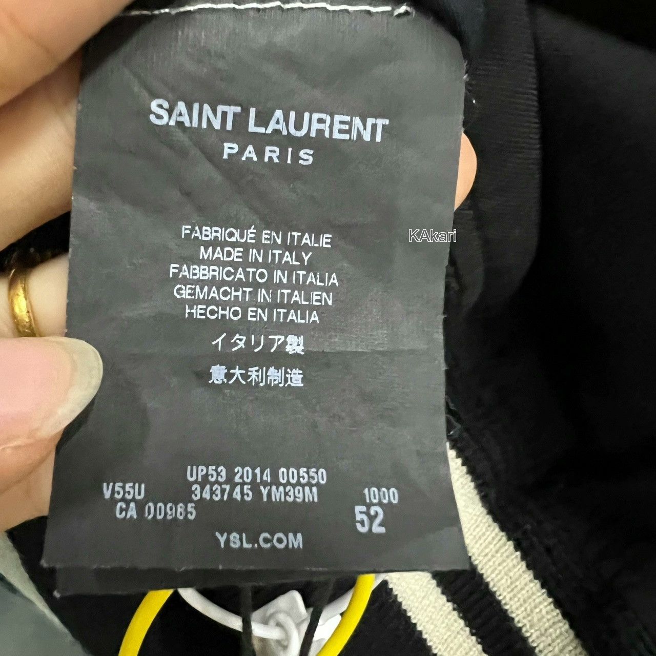 Saint Laurent Paris Saint Laurent SLP Black White Jacket Size US L / EU 52-54 / 3 - 4 Thumbnail