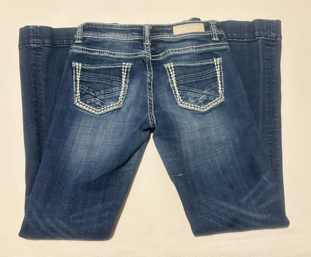 Other Rock & Roll Cowgirl Mid Rise Flared Leg Trouser Size 26" / US 2 / IT 38 - 4 Thumbnail