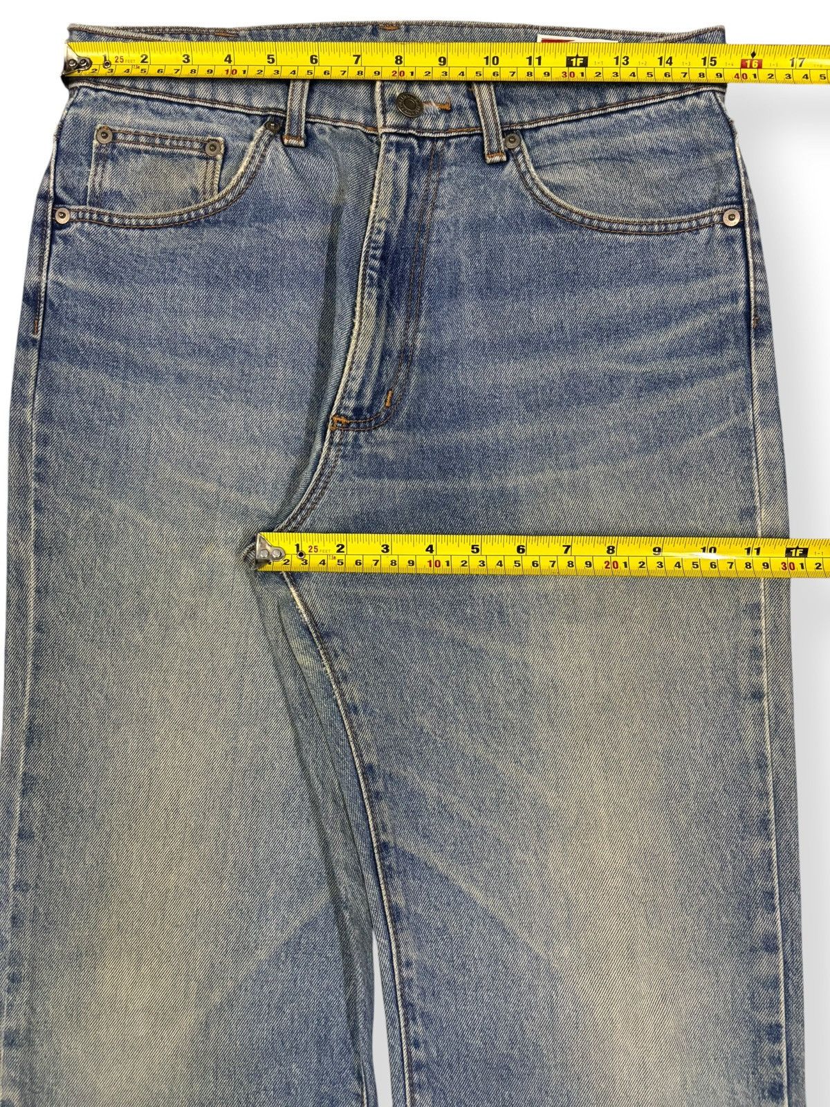 Wrangler Vintage Wrangler USA Rusty Mud Wash Classic Fit Jeans Size US 31 - 14 Thumbnail