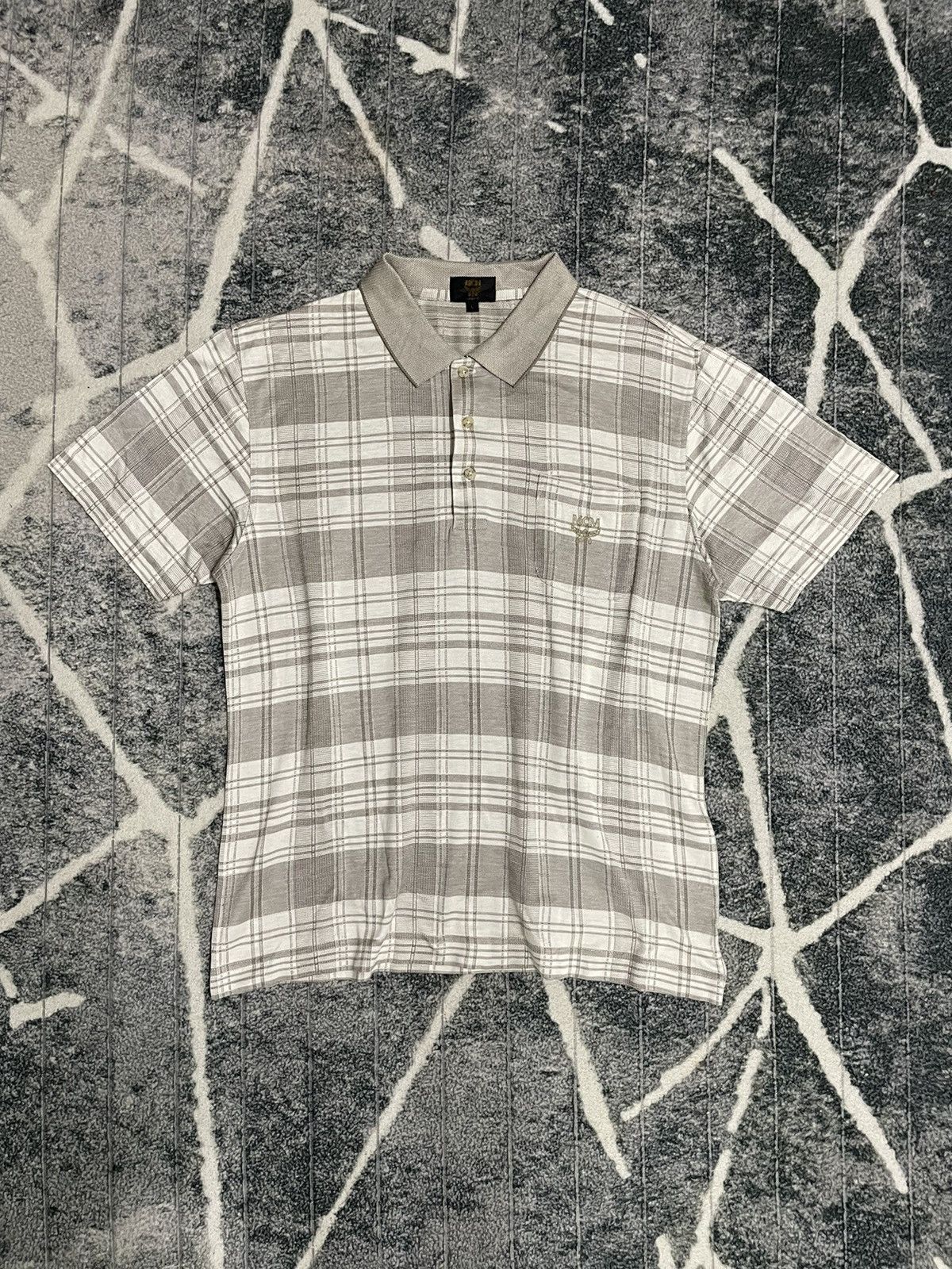 Designer VINTAGE MCM LEGERE STRIPE POLO TER Size US L / EU 52-54 / 3 - 1 Thumbnail