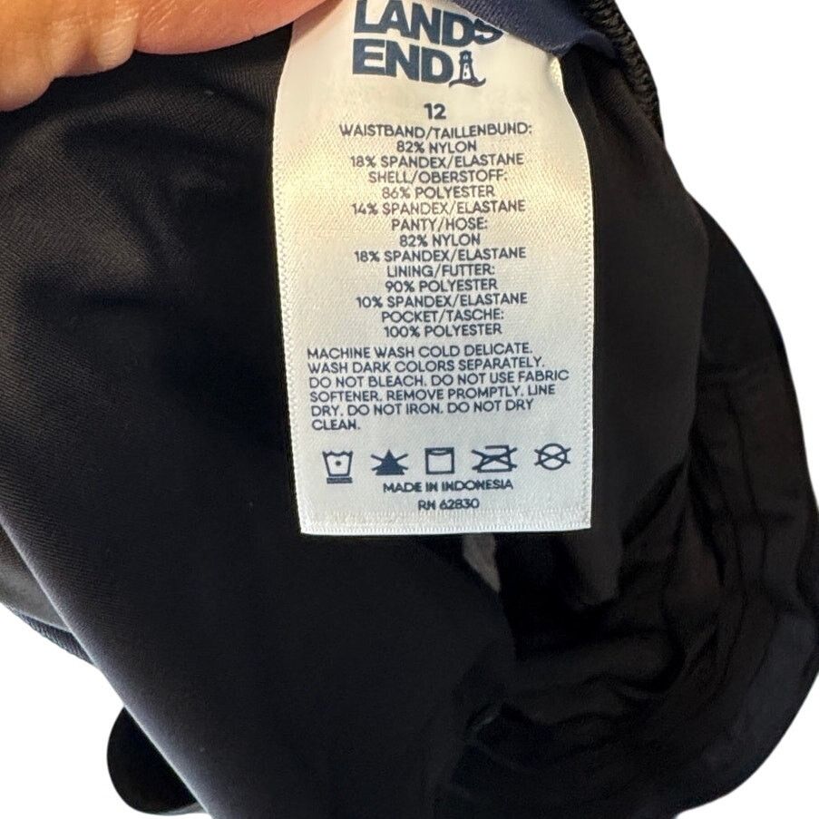 Lands' End Lands’ End black swim shorts size 12 minimalist modest Size ONE SIZE - 5 Thumbnail