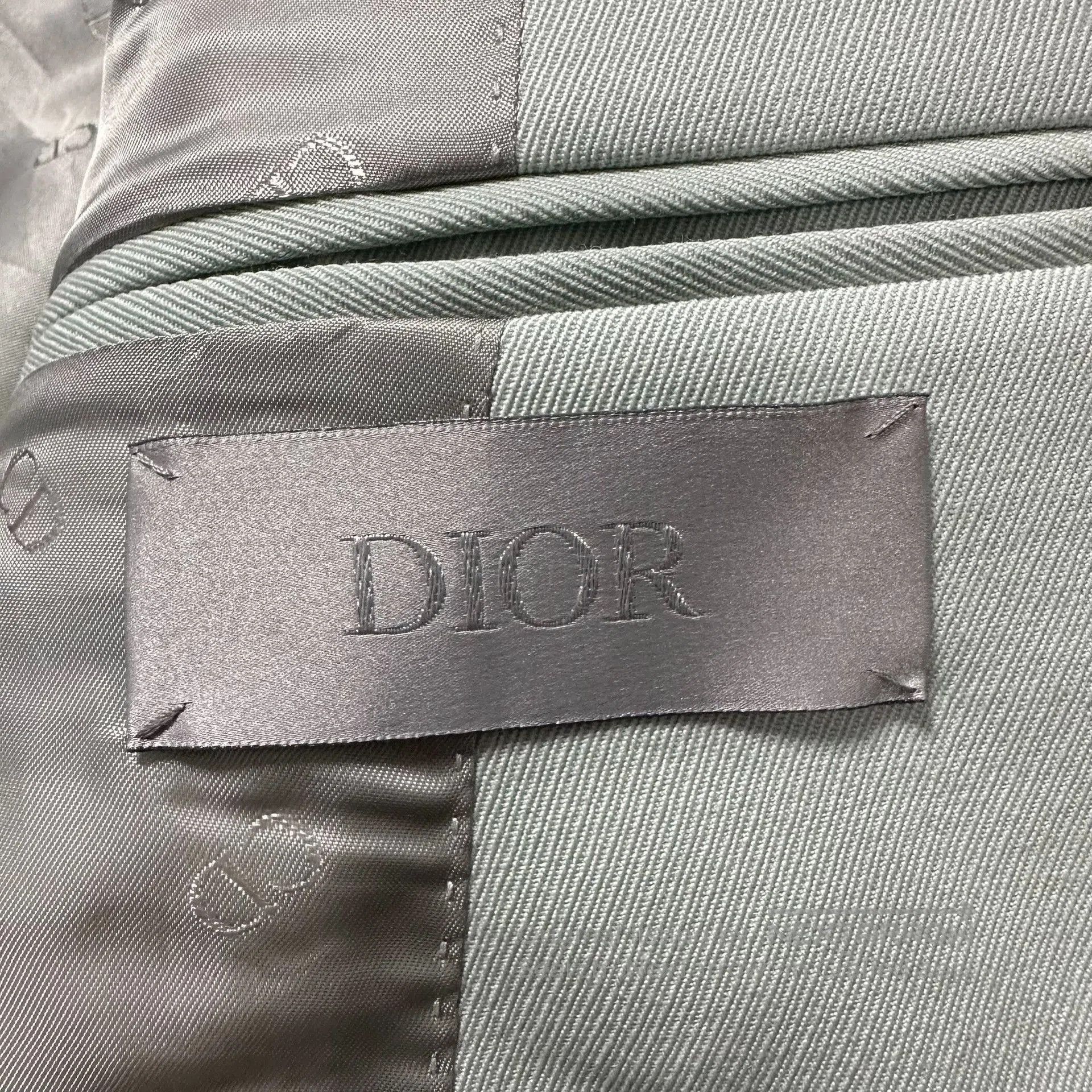 Dior Dior Man Haze Blue Peak Lapel Wool Blazer. Size US M / EU 48-50 / 2 - 3 Thumbnail