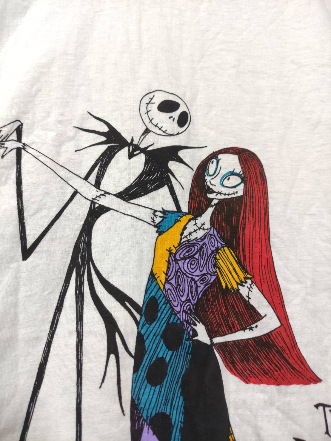 Disney Vtg 90's Tim Burton's Nightmare Before Christmas Movie Promo Size US L / EU 52-54 / 3 - 4 Thumbnail