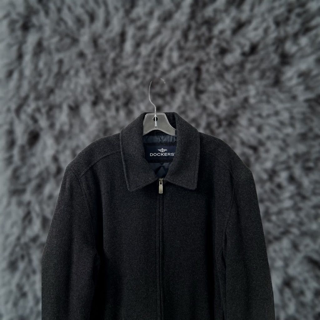 Dockers Dockers Jacket Mens L Charcoal Gray Wool Blend Full Zip Quilted Lined Coat Size US L / EU 52-54 / 3 - 1 Thumbnail