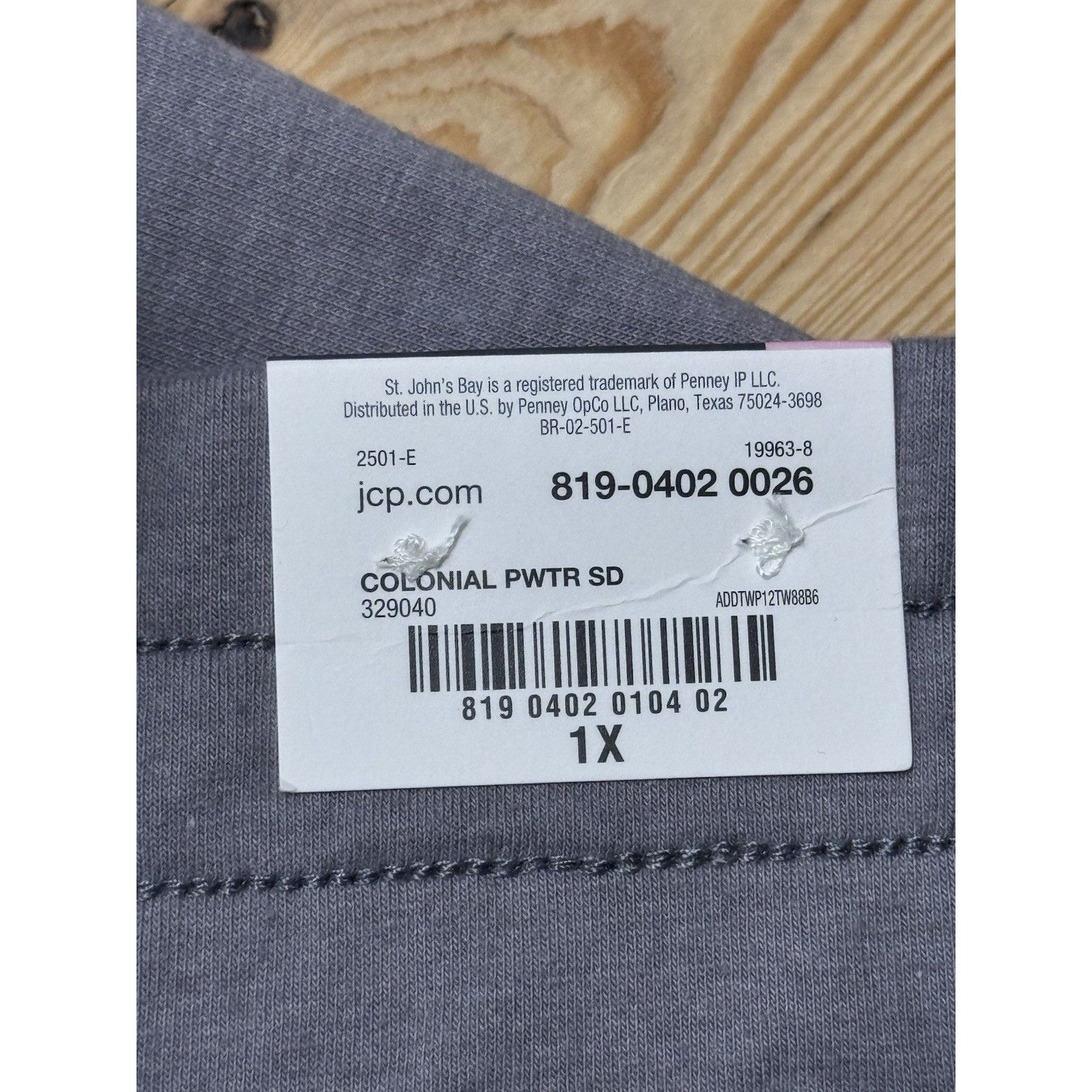 St. Johns Bay St. John's Bay Colonial Pewter Bermuda Shorts Women’s Sz 1X Size 39" - 4 Thumbnail