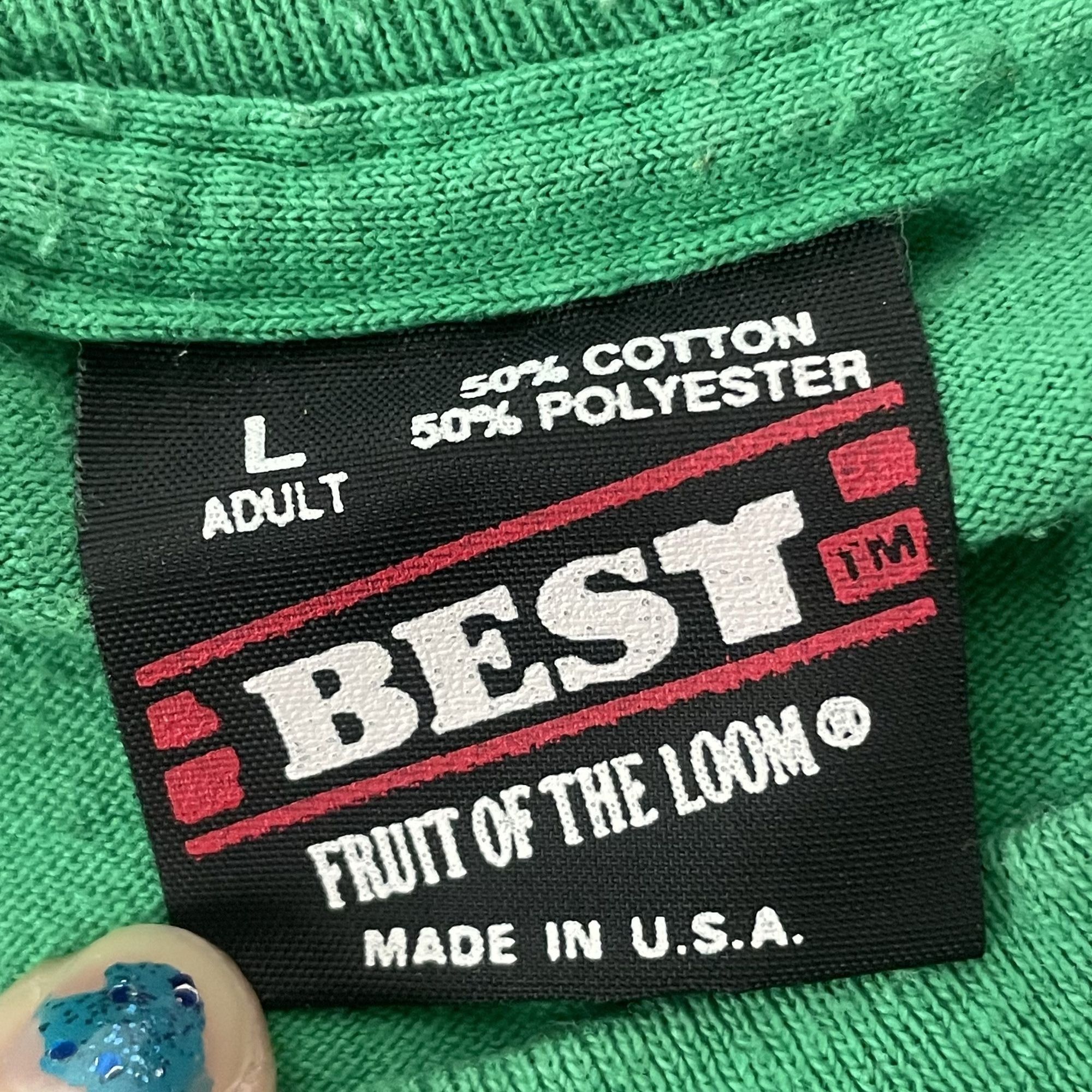 Fruit Of The Loom Vtg BEST BUDWEISER Beer ST PATRICK'S DAY Parade T Shirt Size US L / EU 52-54 / 3 - 4 Thumbnail