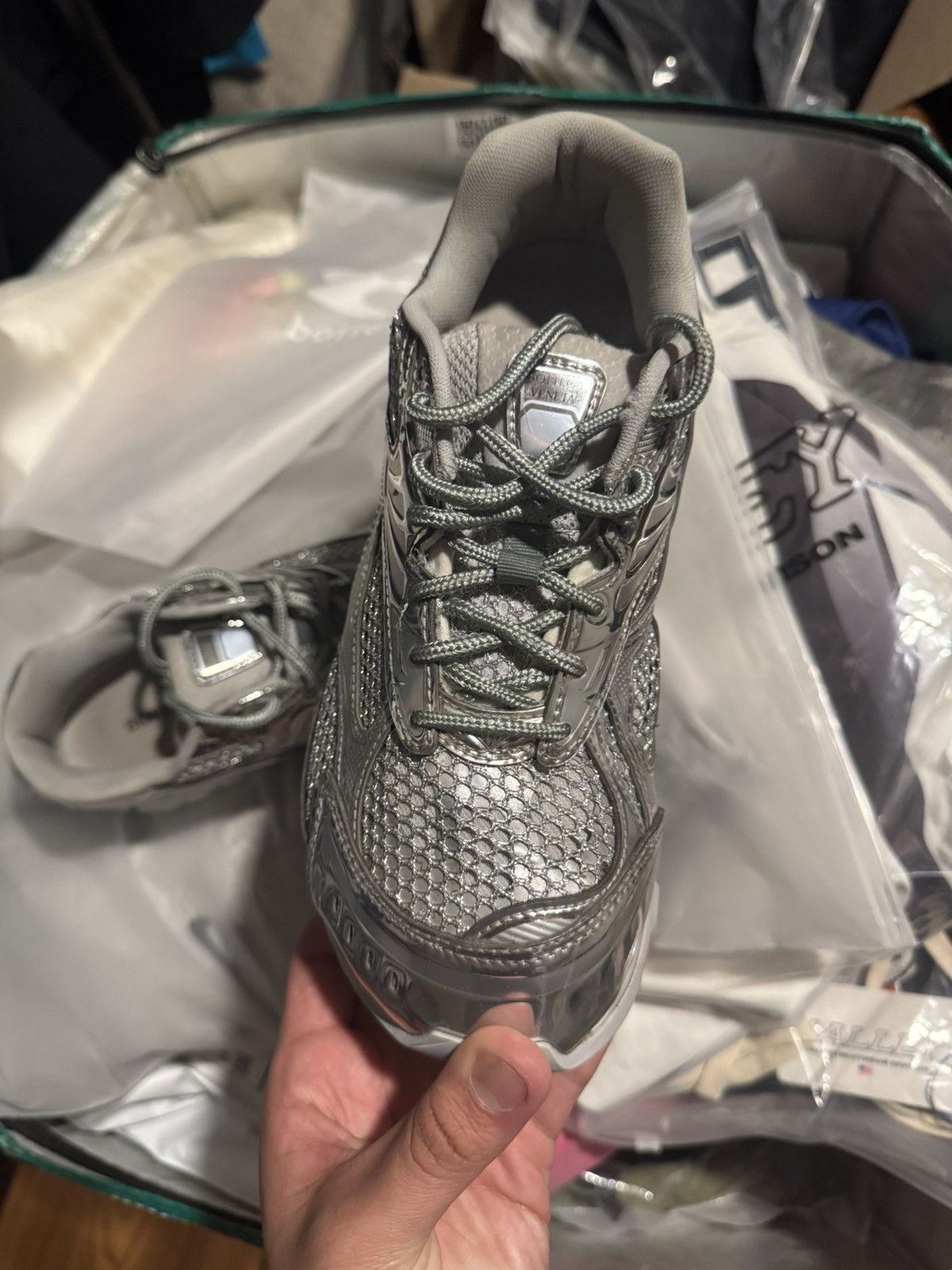 Bottega Veneta Bottega veneta orbit silver Size US 5.5 / EU 38 - 3 Thumbnail