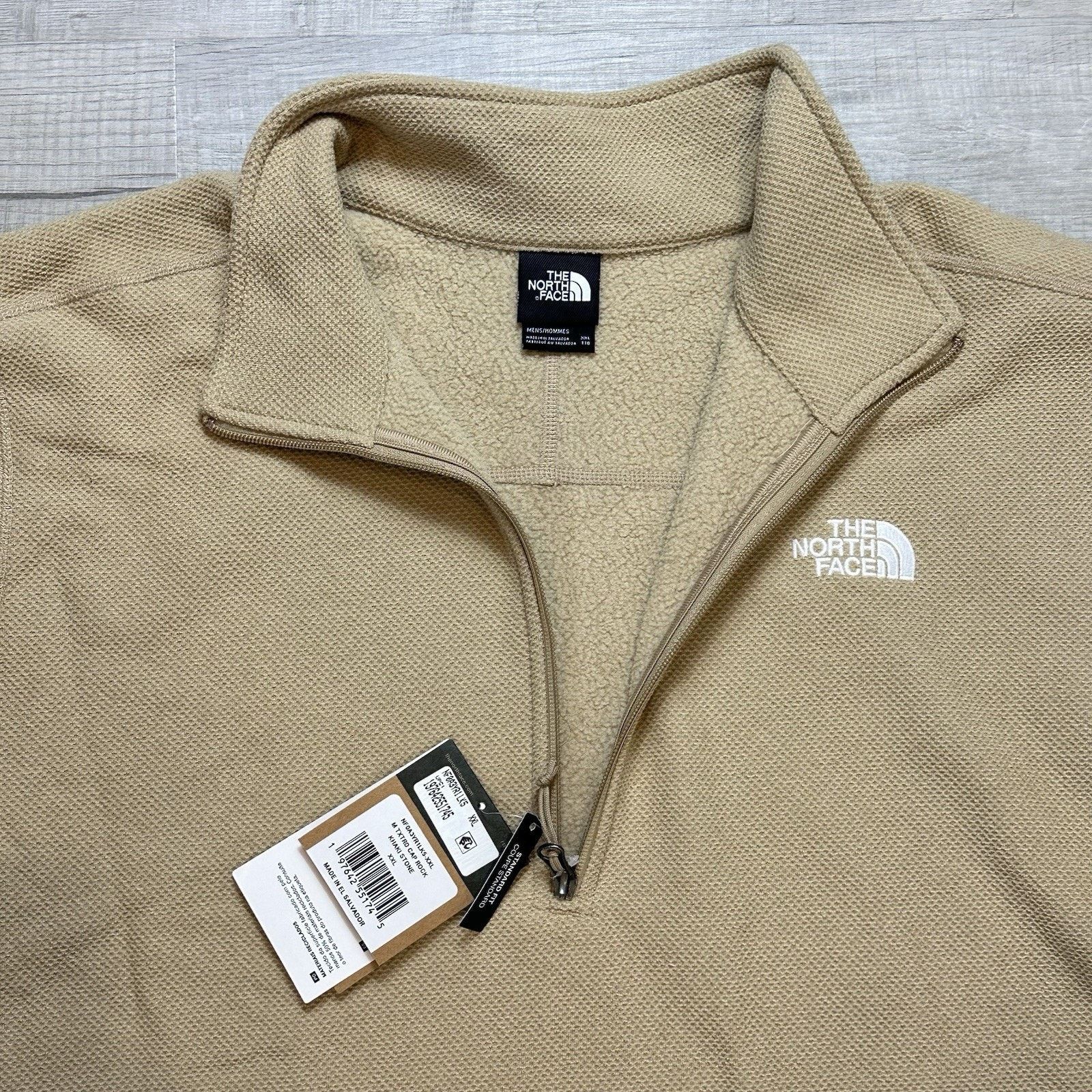 The North Face The North Face Men's 2XL Textured Cap Rock 1/4 Zip Pullover Size US XXL / EU 58 / 5 - 5 Thumbnail