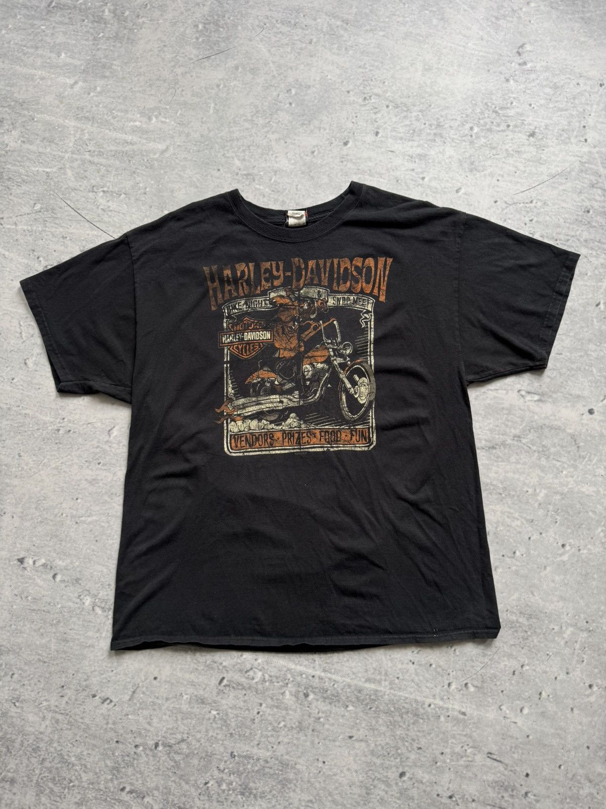 Harley Davidson × Vintage Harley Davidson 2014 tee MOTO big logo Swansea Size US XL / EU 56 / 4 - 1 Thumbnail