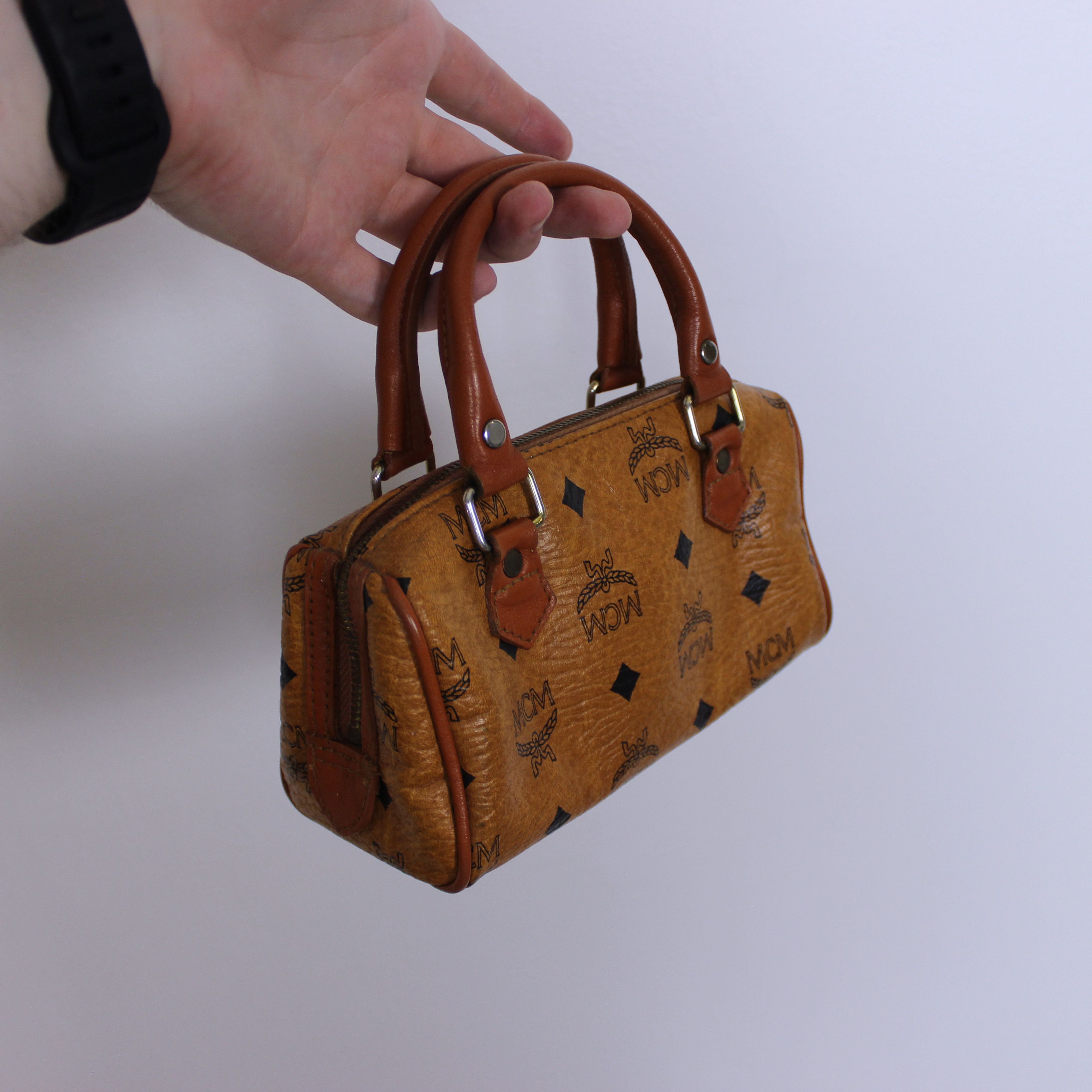 MCM Mcm bag mini small monogram leather 90s Size ONE SIZE - 4 Thumbnail
