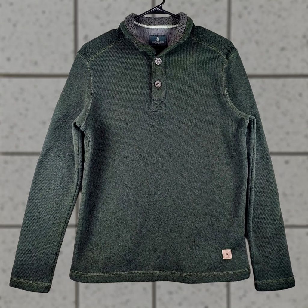Vintage GH Bass Men’s Green Henley Pullover Long Sleeve Shirt Small Pullover Casual Fall Green Shirt Mens Regular Fit"} Size US S / EU 44-46 / 1 - 1 Thumbnail