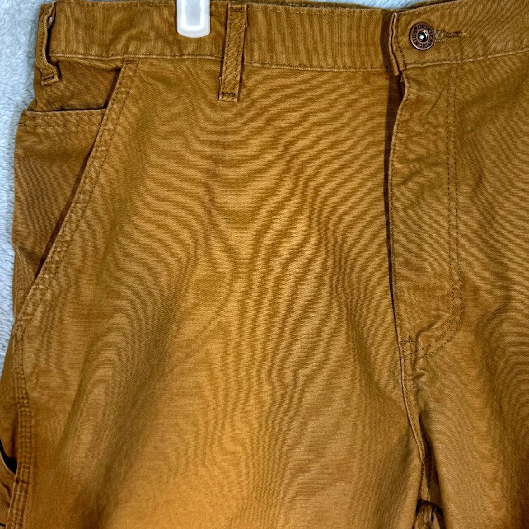 Dickies Dickies Carpenter Jeans Men 36 x 32 Brown Cotton Relaxed Fit Straight Leg Jeans Size US 36 / EU 52 - 3 Thumbnail