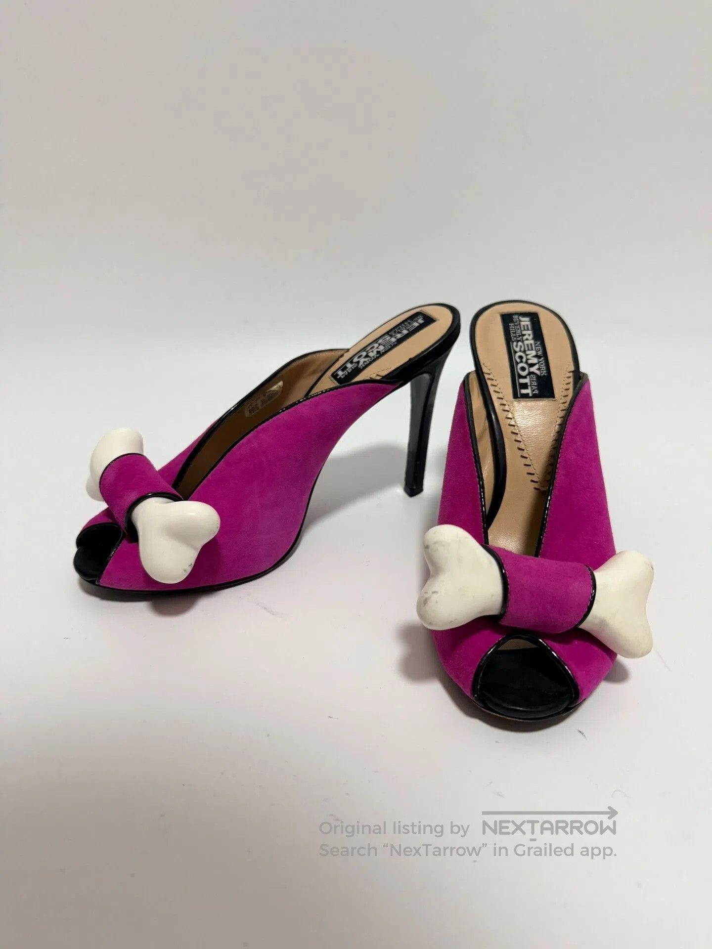 Jeremy Scott Jeremy Scott 2010SS Pink Bone Heel Mules. Size US 7 / IT 37 - 1 Thumbnail