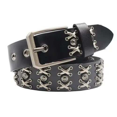 Japanese Brand Kinuka x Miyu The Barb Crook Rivet Cowskin Punk Gothic Belt Size ONE SIZE - 1 Thumbnail