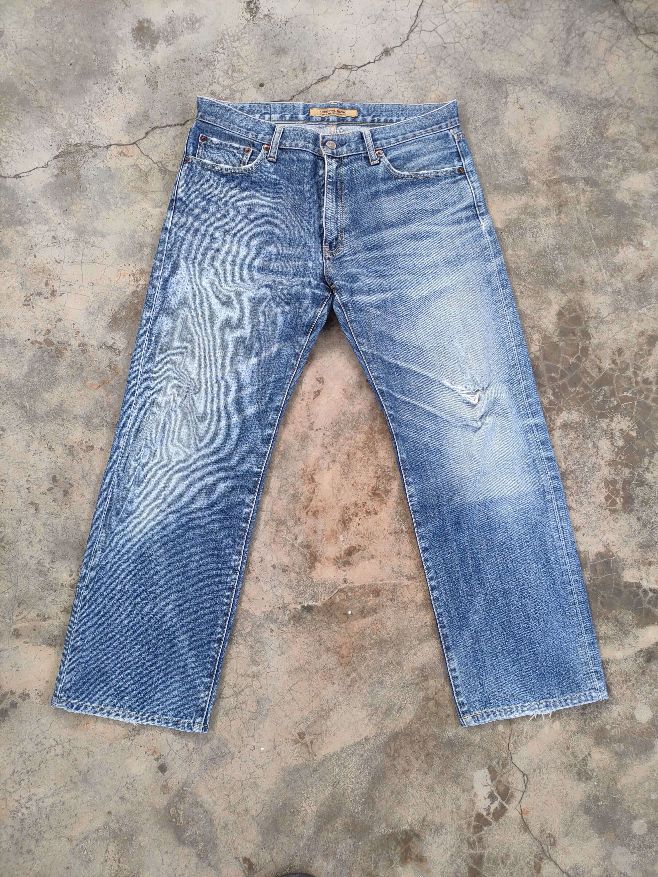 Japanese Brand W34 VINTAGE JAPANESE FADED DISTRESSED DENIM JEAN PANTS Size US 34 / EU 50 - 1 Thumbnail