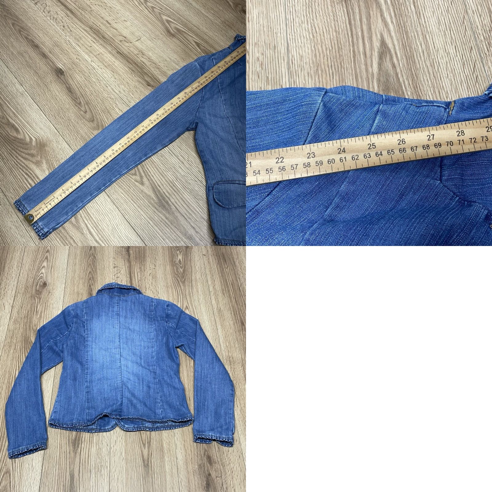 Faded Glory VINTAGE Faded Glory Denim Blazer Women Size 8 Cotton Blend Blue Casual Jacket Size M / US 6-8 / IT 42-44 - 8 Thumbnail