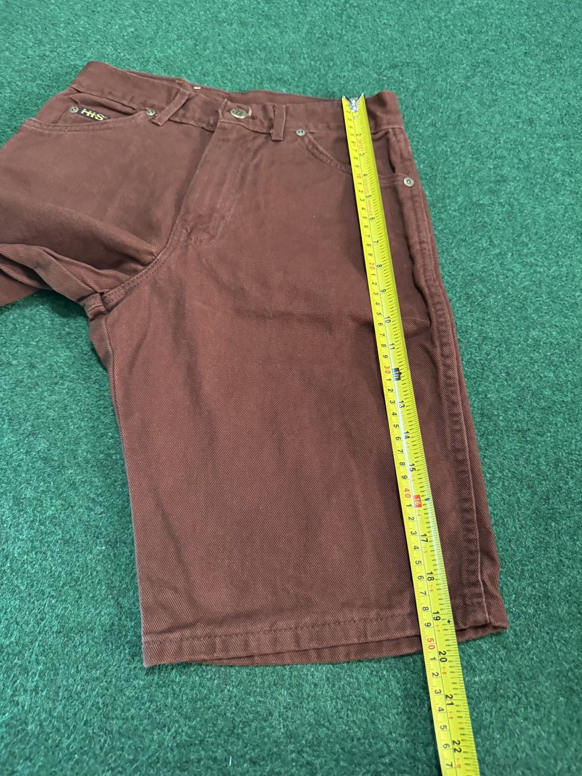 Vintage His Jeans Vintage Brown Jorts 90s 26 Waist 11” Denim Shorts Size US 26 / EU 42 - 8 Thumbnail
