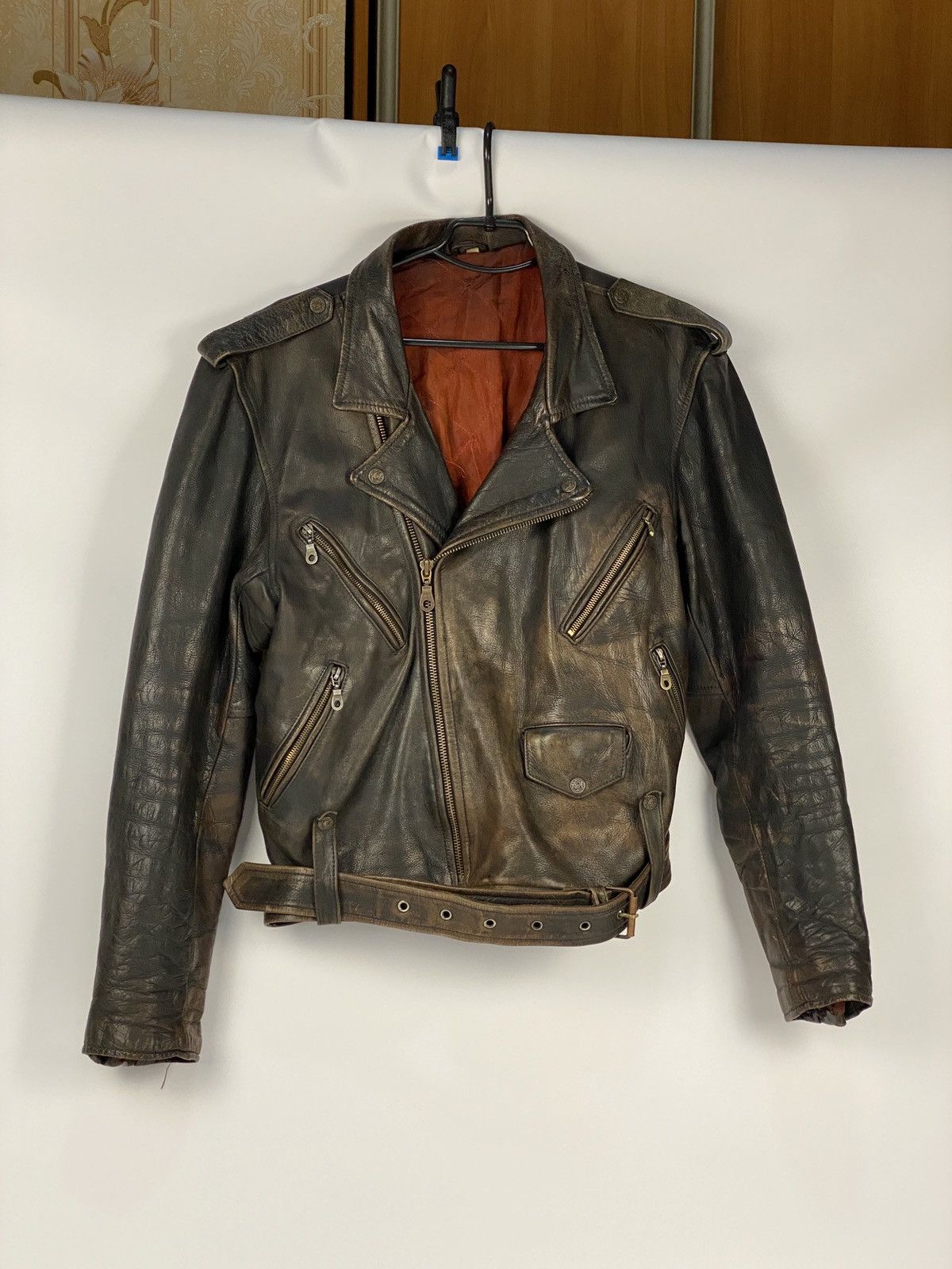 ジャケット・アウター Vintage style Multi-Pocket LeatherJacket Vintage style Multi-Pocket Leather Jacket – BELVET