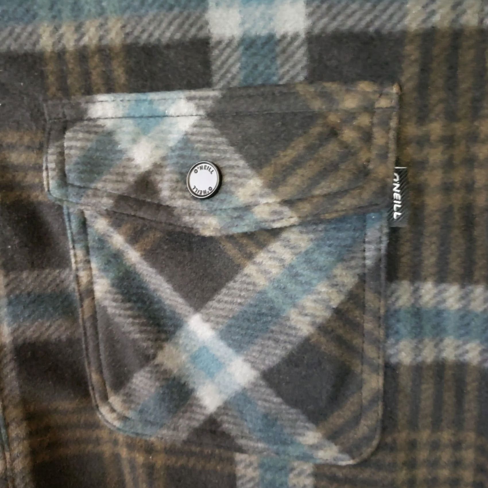 O'Neill O'Neill Shirt Mens S Blue Black Men Jacket Plaid Polyester Schaket Size US S / EU 44-46 / 1 - 5 Thumbnail