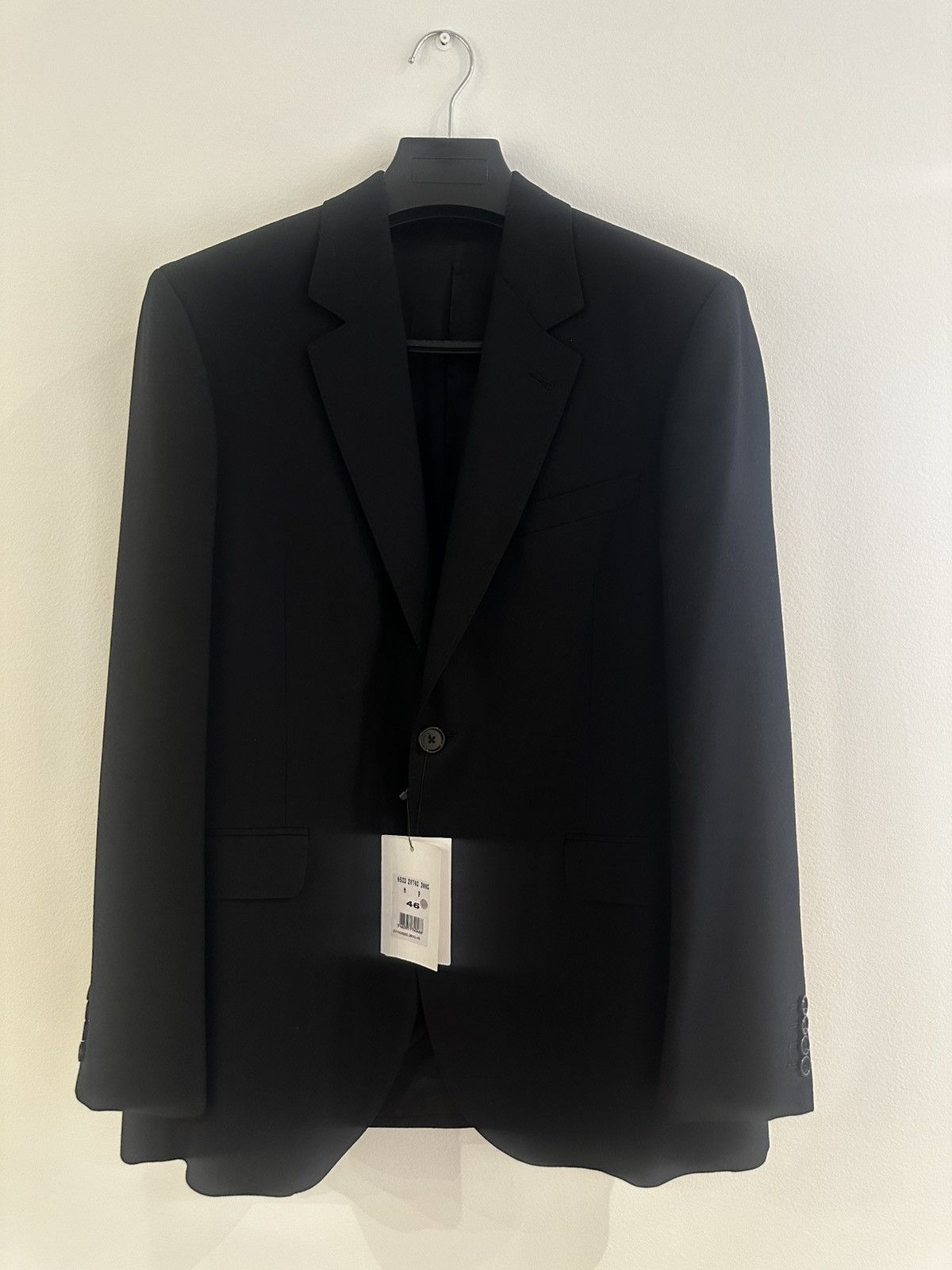 Celine 22SS Black Blazer Boxy Wool Gabardine Size 46R - 3 Thumbnail