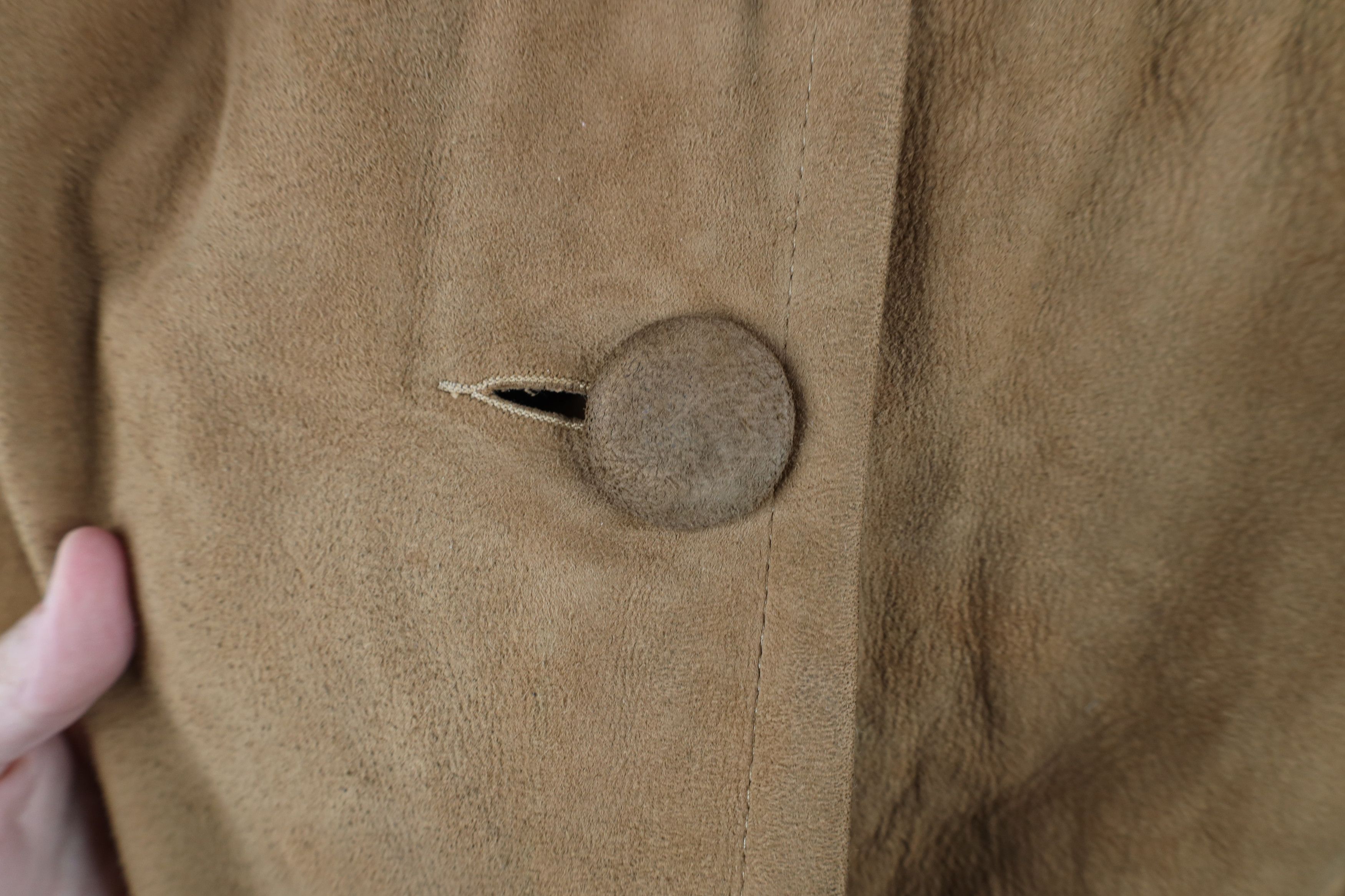 Vintage Vintage 40s 50s Rockabilly Fur Trim Suede Leather Jacket Size M / US 6-8 / IT 42-44 - 4 Thumbnail