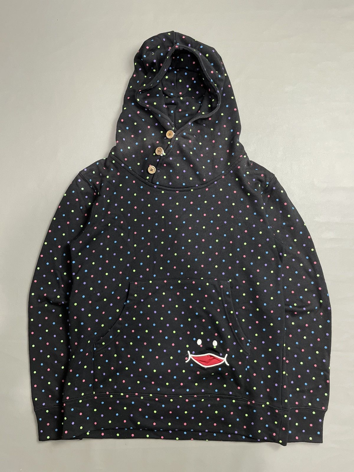 Japanese Brand Up smile Pocket Hoodie Size M / US 6-8 / IT 42-44 - 2 Thumbnail