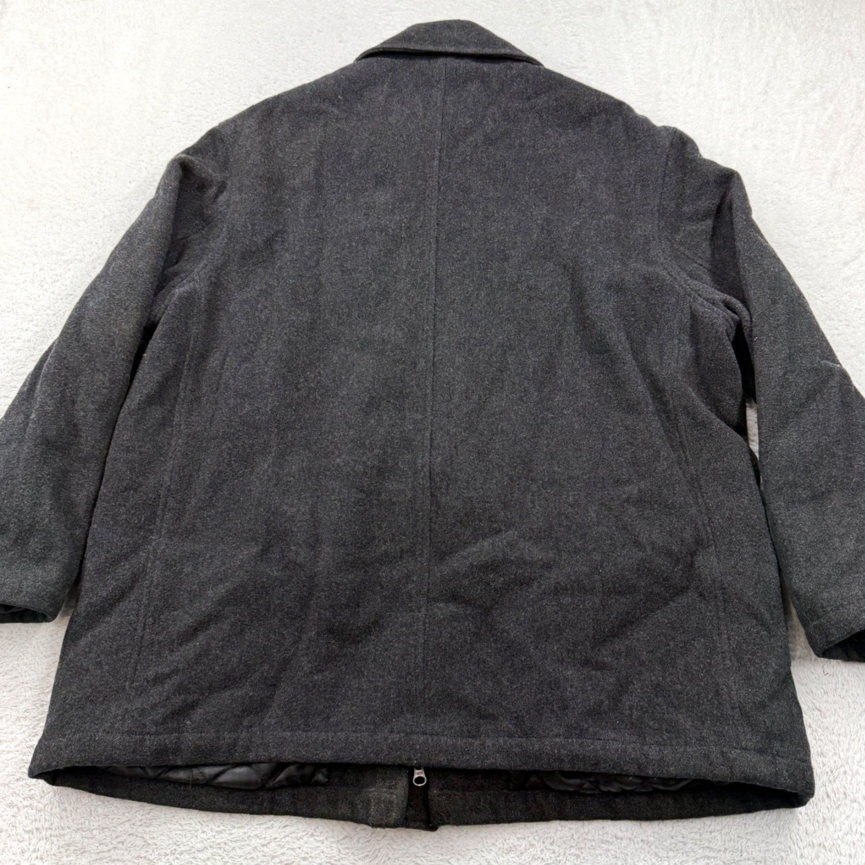 Polo Ralph Lauren Polo Ralph Lauren Mens XL Wool Blend Quilted Field Coat Jacket Charcoal Gray Size US XL / EU 56 / 4 - 7 Thumbnail
