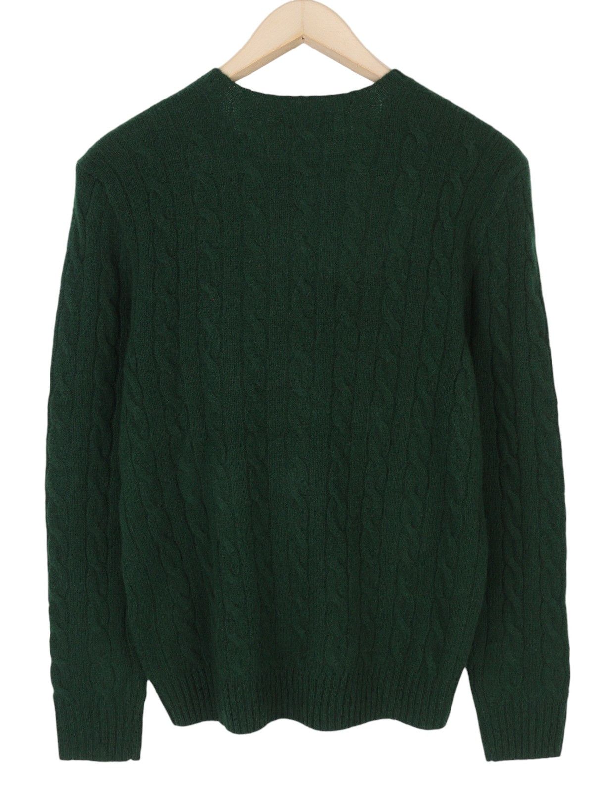 Ralph Lauren Dark Green S Wool Cashmere Tight Knit Pullover 86925 Size US S / EU 44-46 / 1 - 4 Thumbnail
