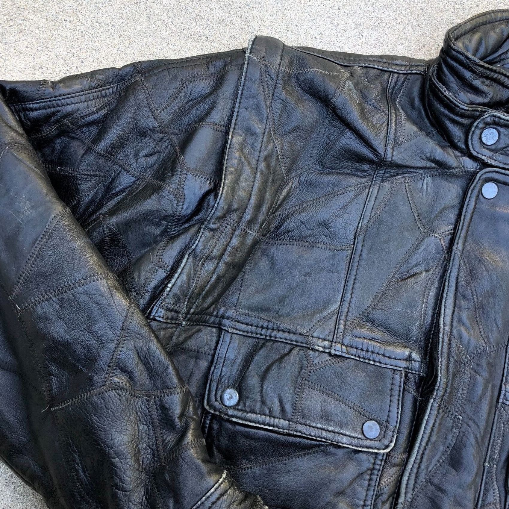 Vintage VINTAGE ECHTES LEDER FUTTER Motorcycle Biker Leather Jacket Men's MEDIUM Black Jacket Mens Leather Motorcycle Size US M / EU 48-50 / 2 - 4 Thumbnail