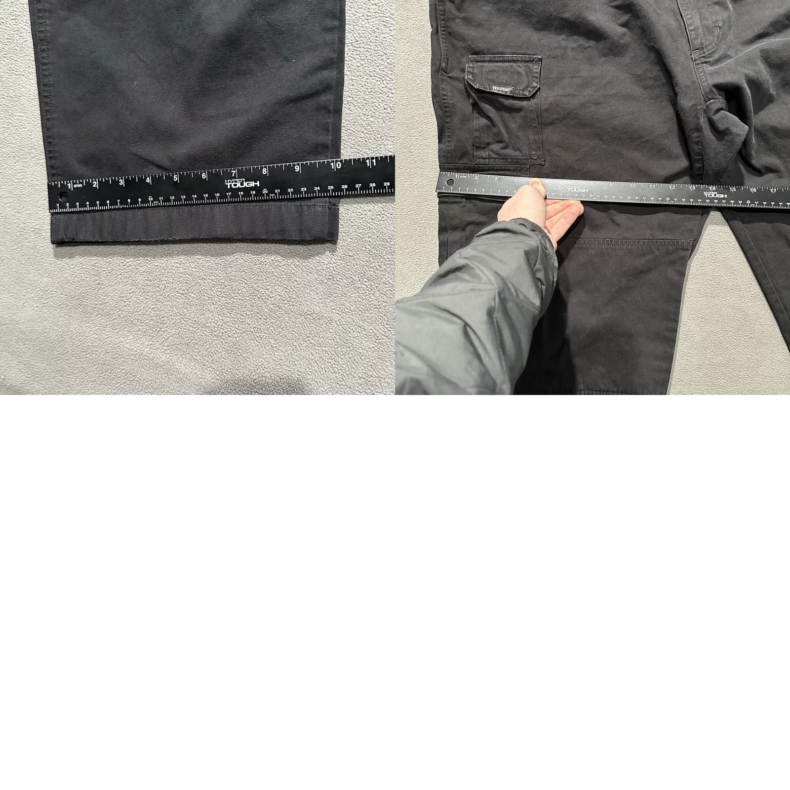 Vintage BLACKHAWK! Pants Men 44x30 Black Ripstop Canvas Cargo Pocket Workwear Casual Cargo Pants Mens 41x28 Inseam 28 Size US 44 / EU 60 - 9 Thumbnail